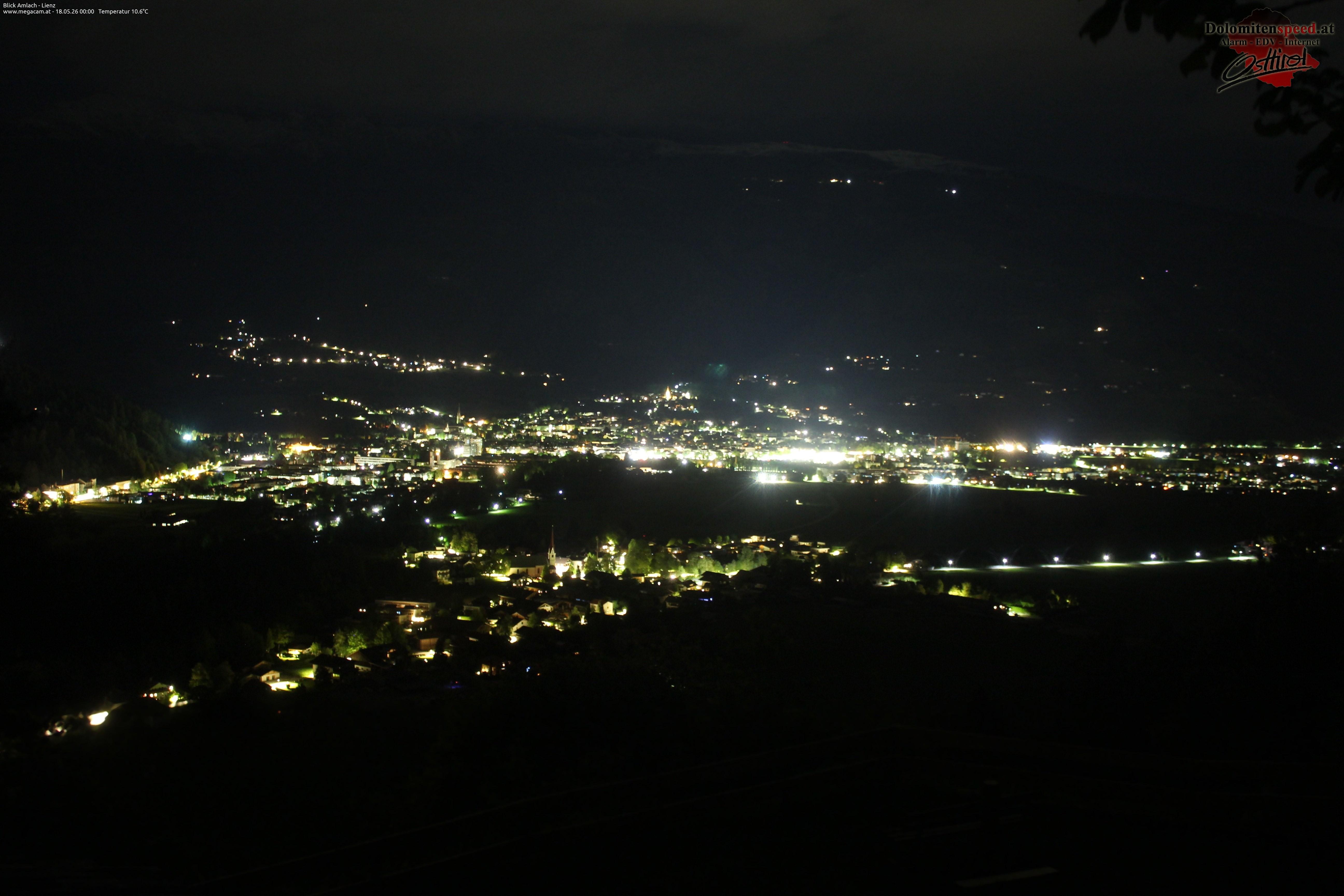 Archiv Foto Webcam Blick Amlach - Lienz - Osttirol