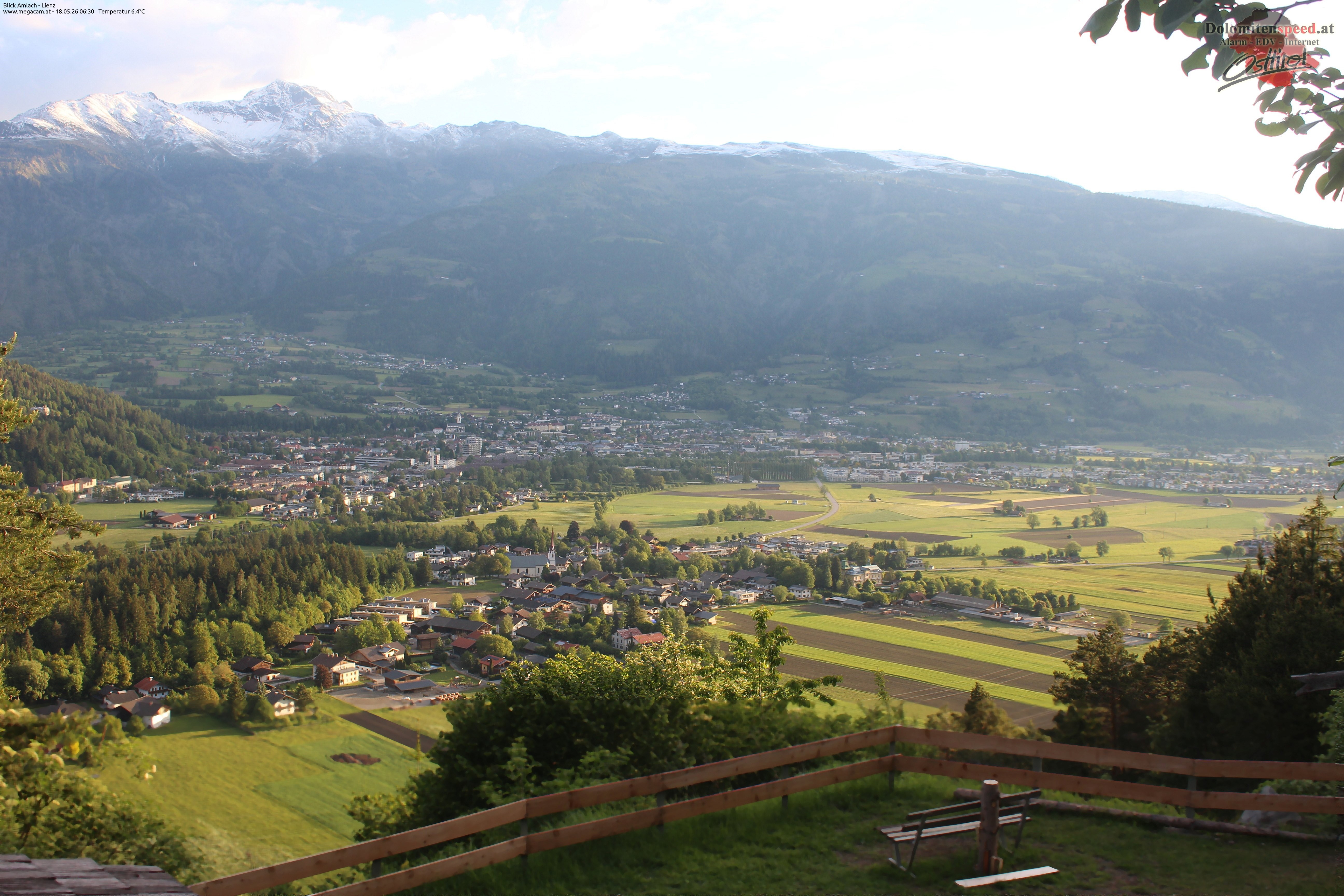 Archiv Foto Webcam Blick Amlach - Lienz - Osttirol
