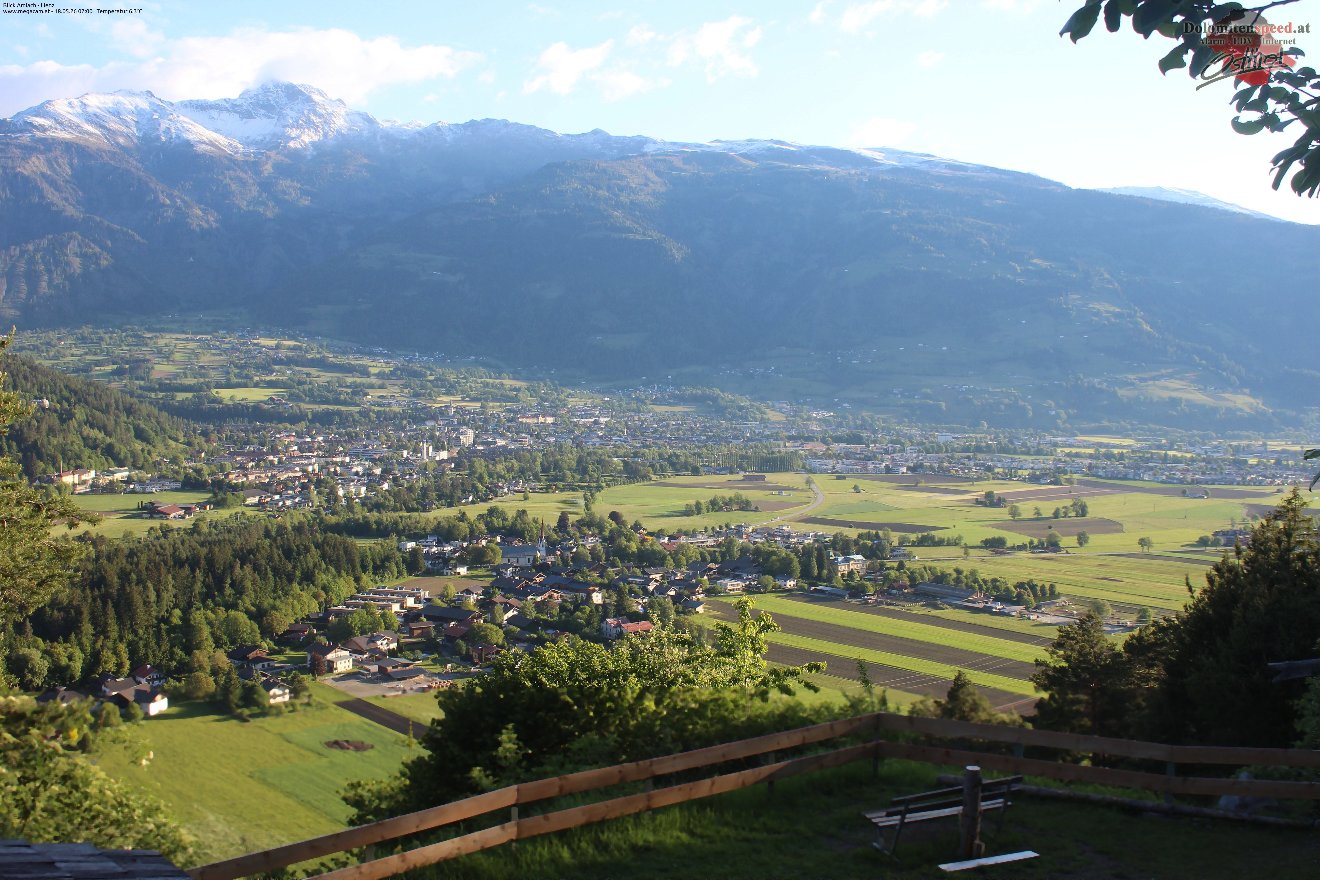 Archiv Foto Webcam Blick Amlach - Lienz - Osttirol