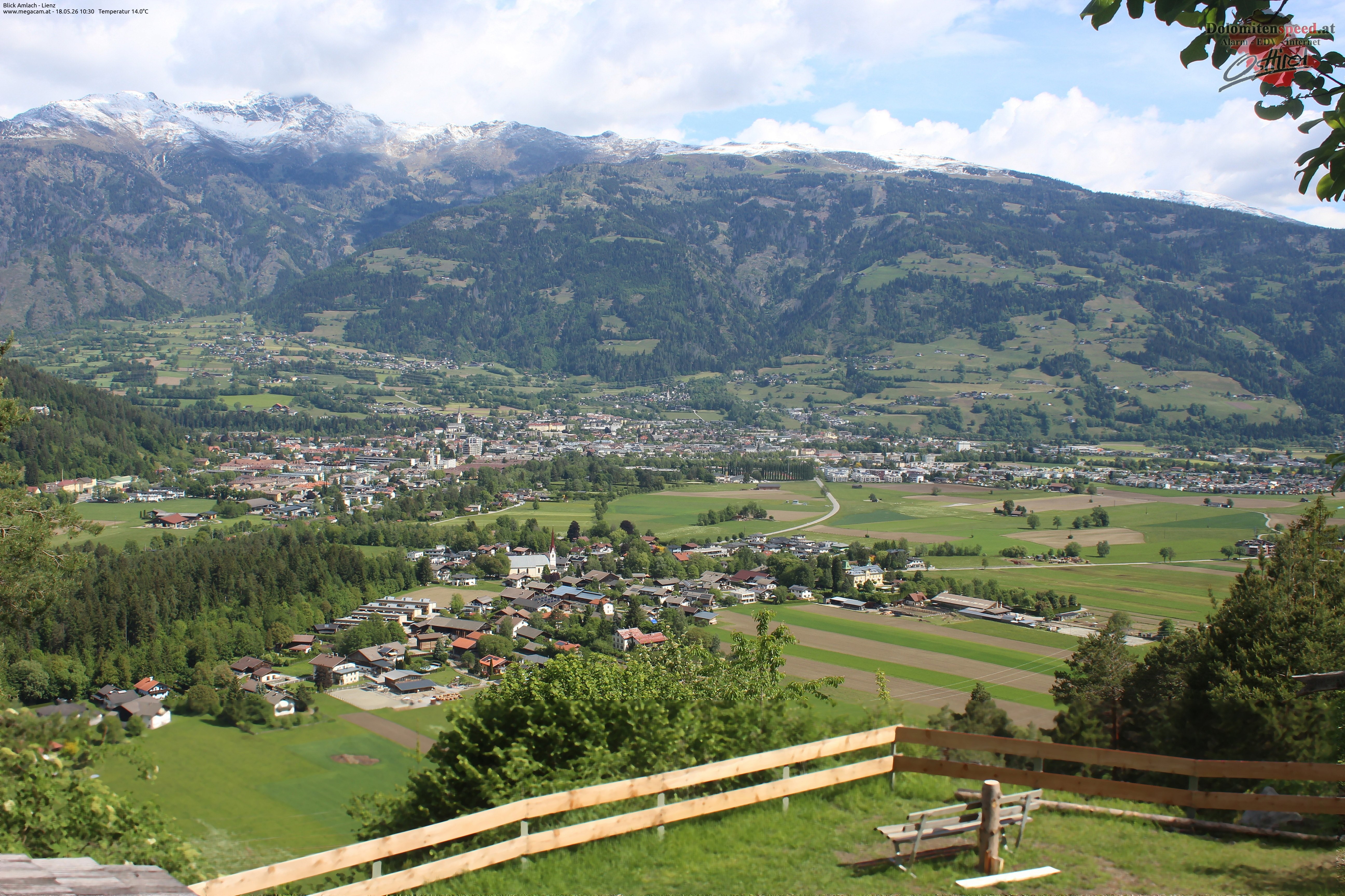 Archiv Foto Webcam Blick Amlach - Lienz - Osttirol
