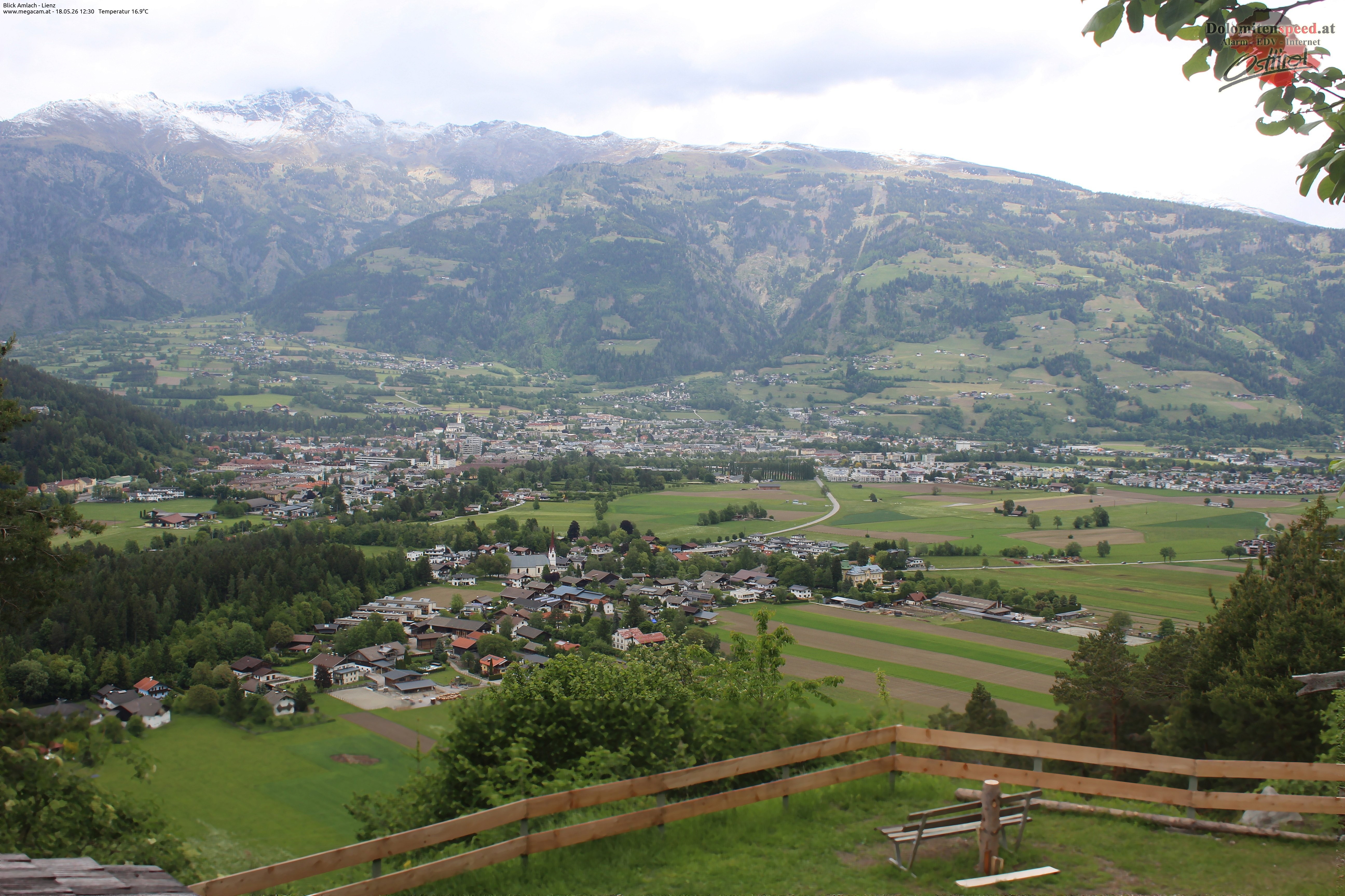 Archiv Foto Webcam Blick Amlach - Lienz - Osttirol