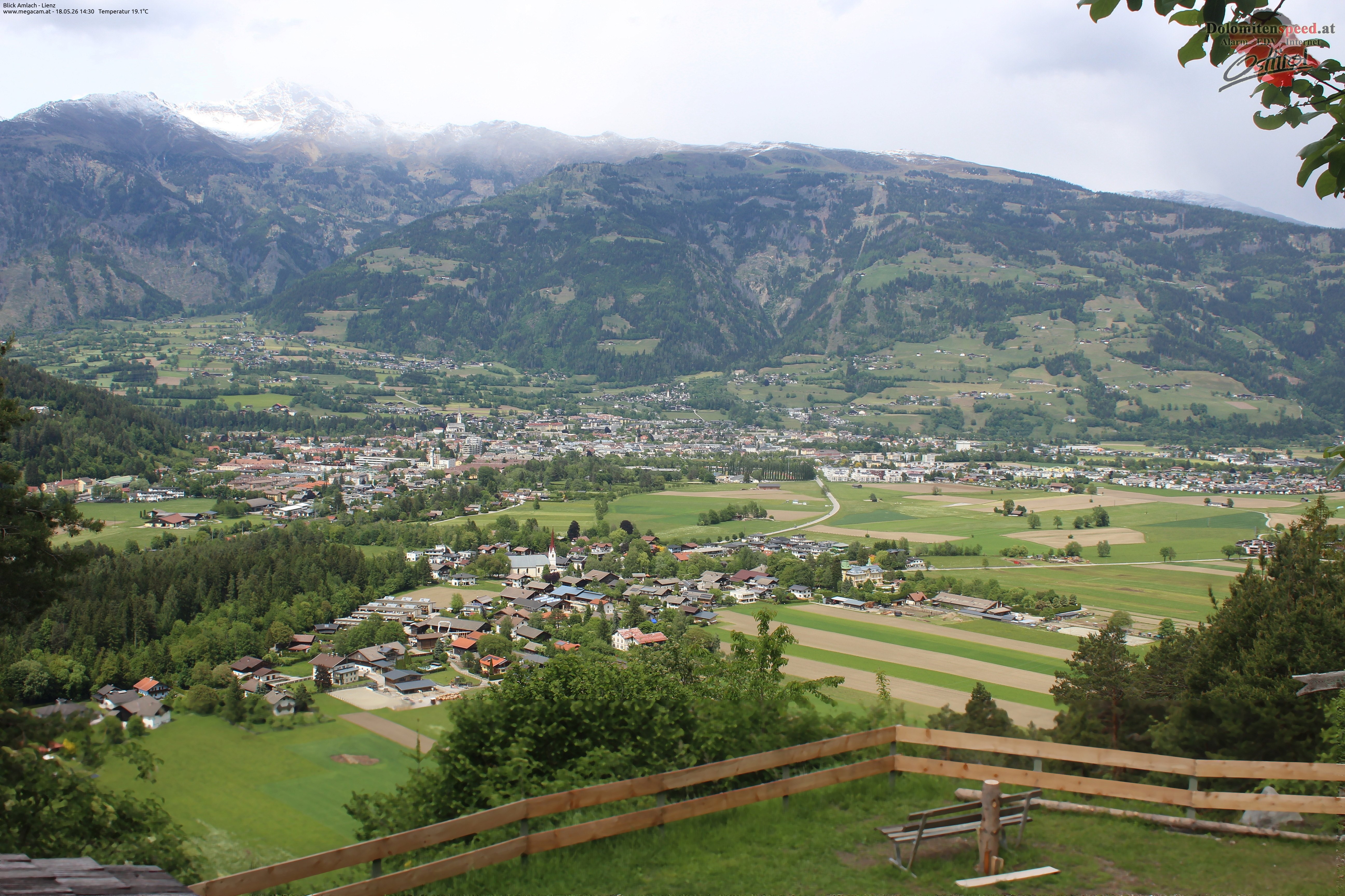 Archiv Foto Webcam Blick Amlach - Lienz - Osttirol