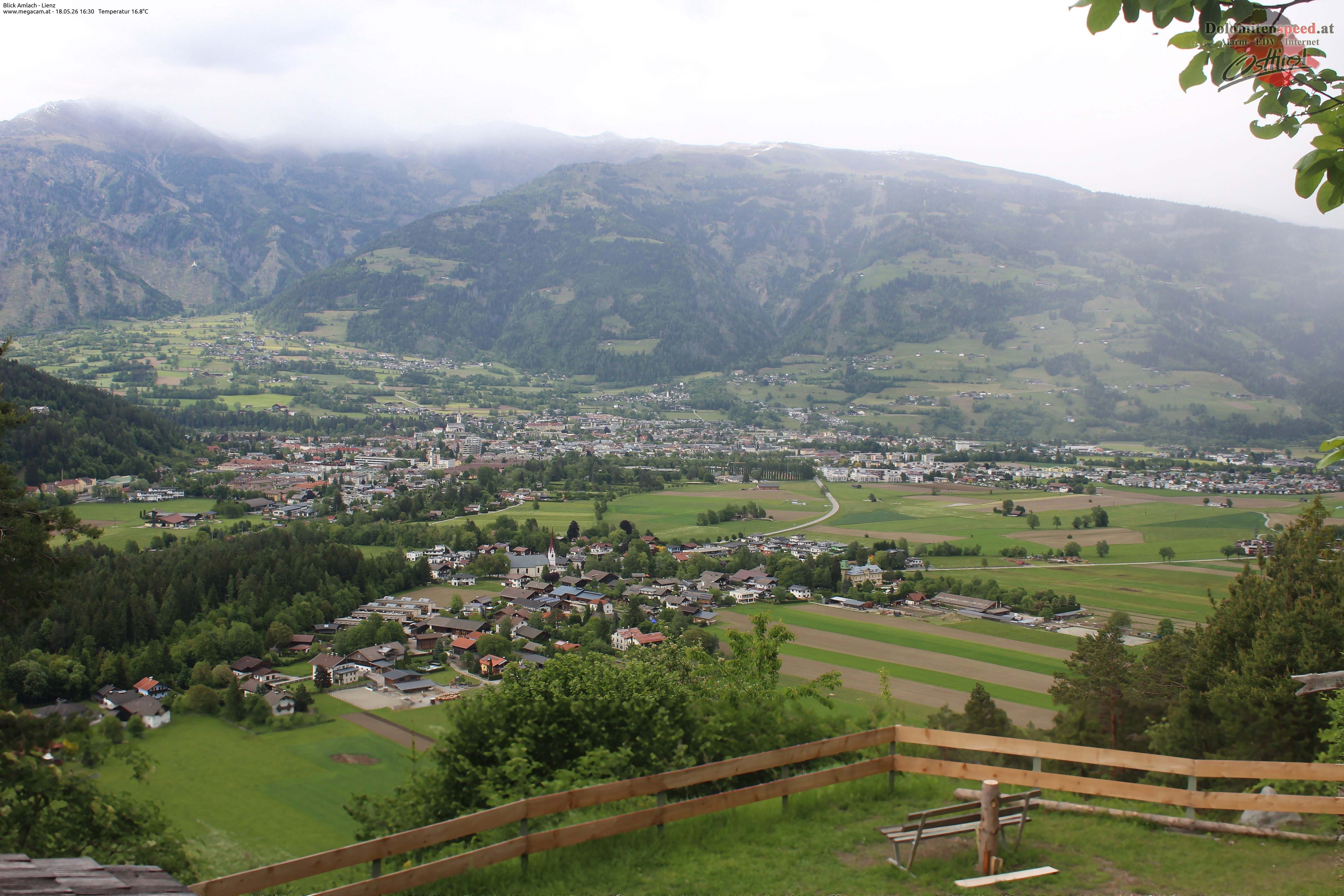 Archiv Foto Webcam Blick Amlach - Lienz - Osttirol