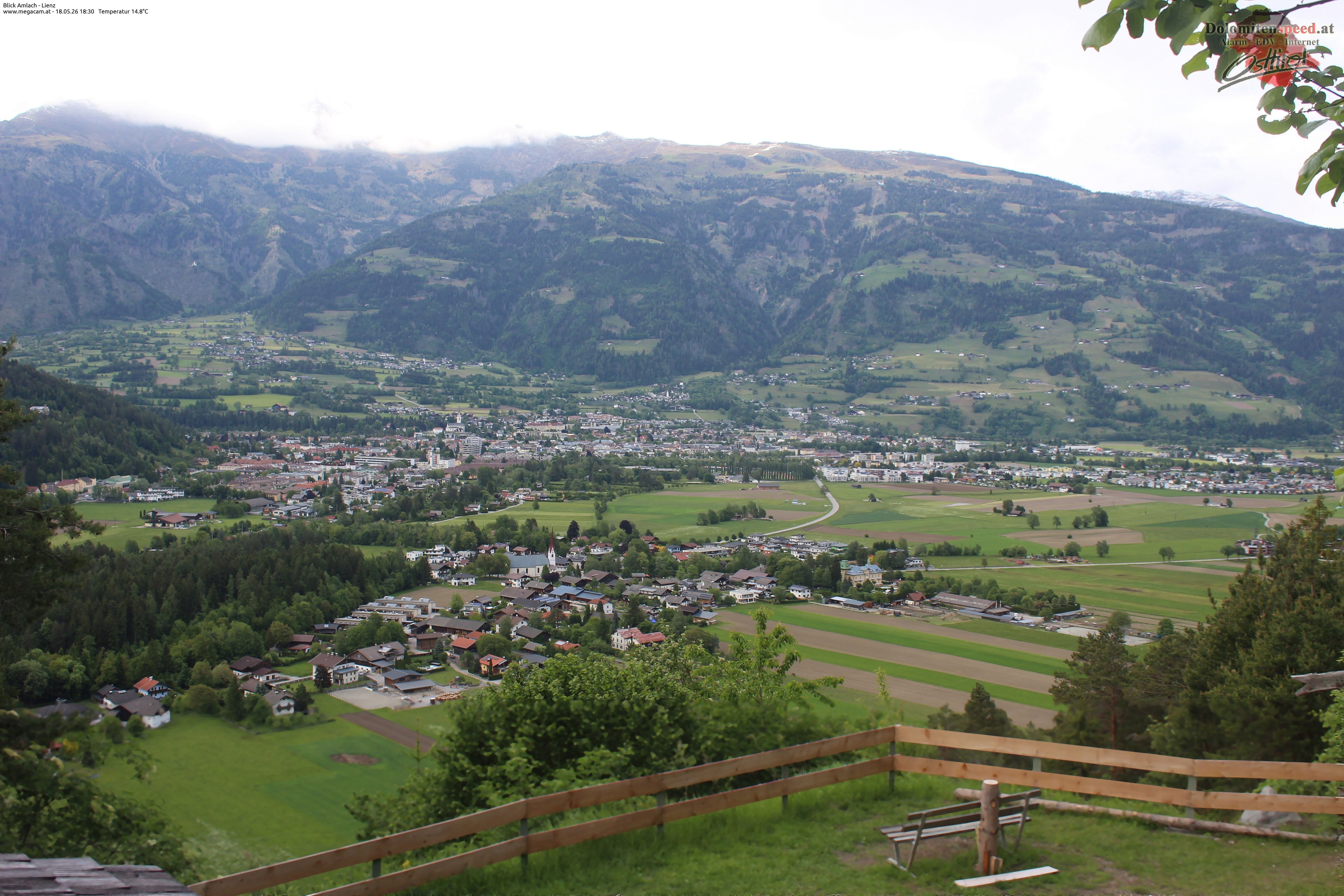 Archiv Foto Webcam Blick Amlach - Lienz - Osttirol