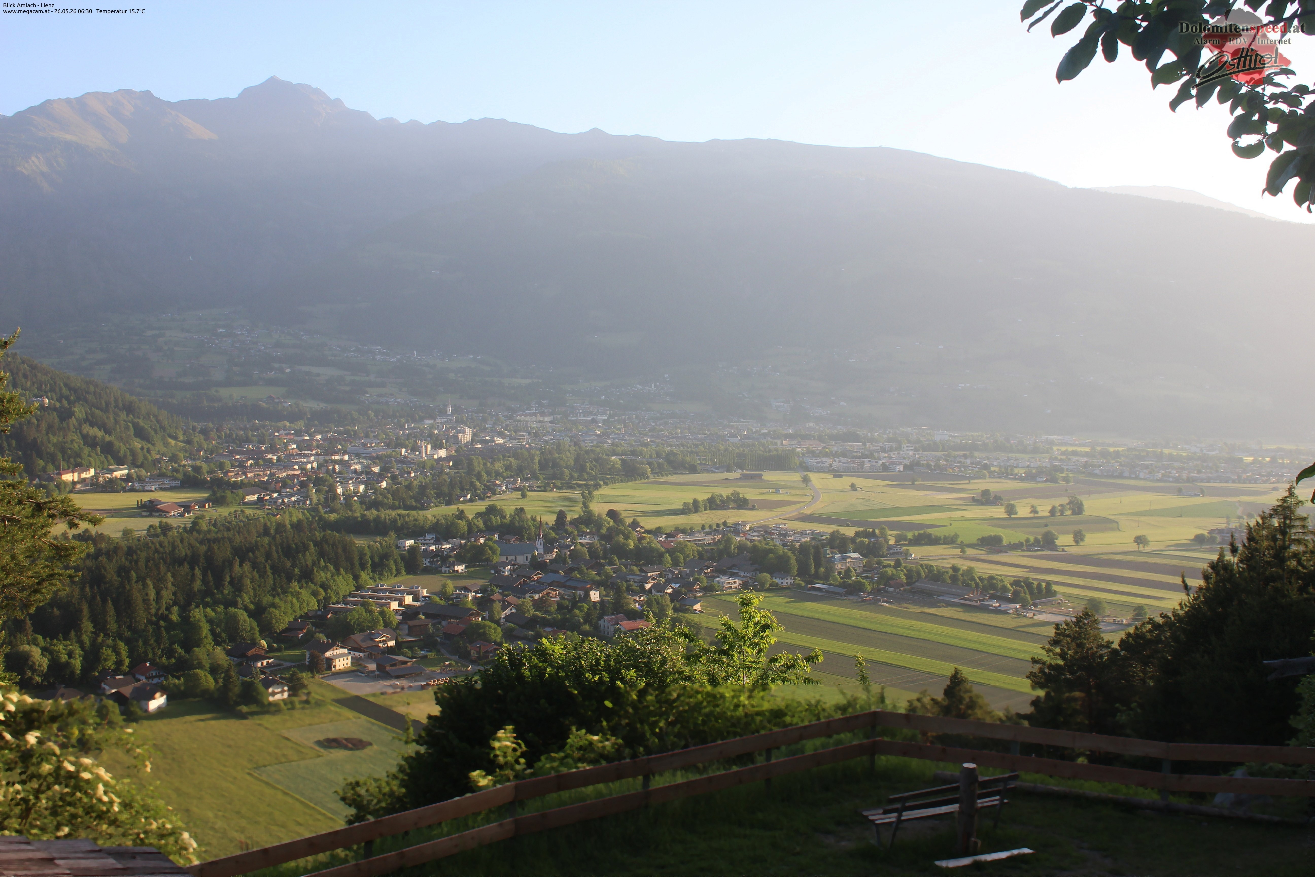 Archiv Foto Webcam Blick Amlach - Lienz - Osttirol