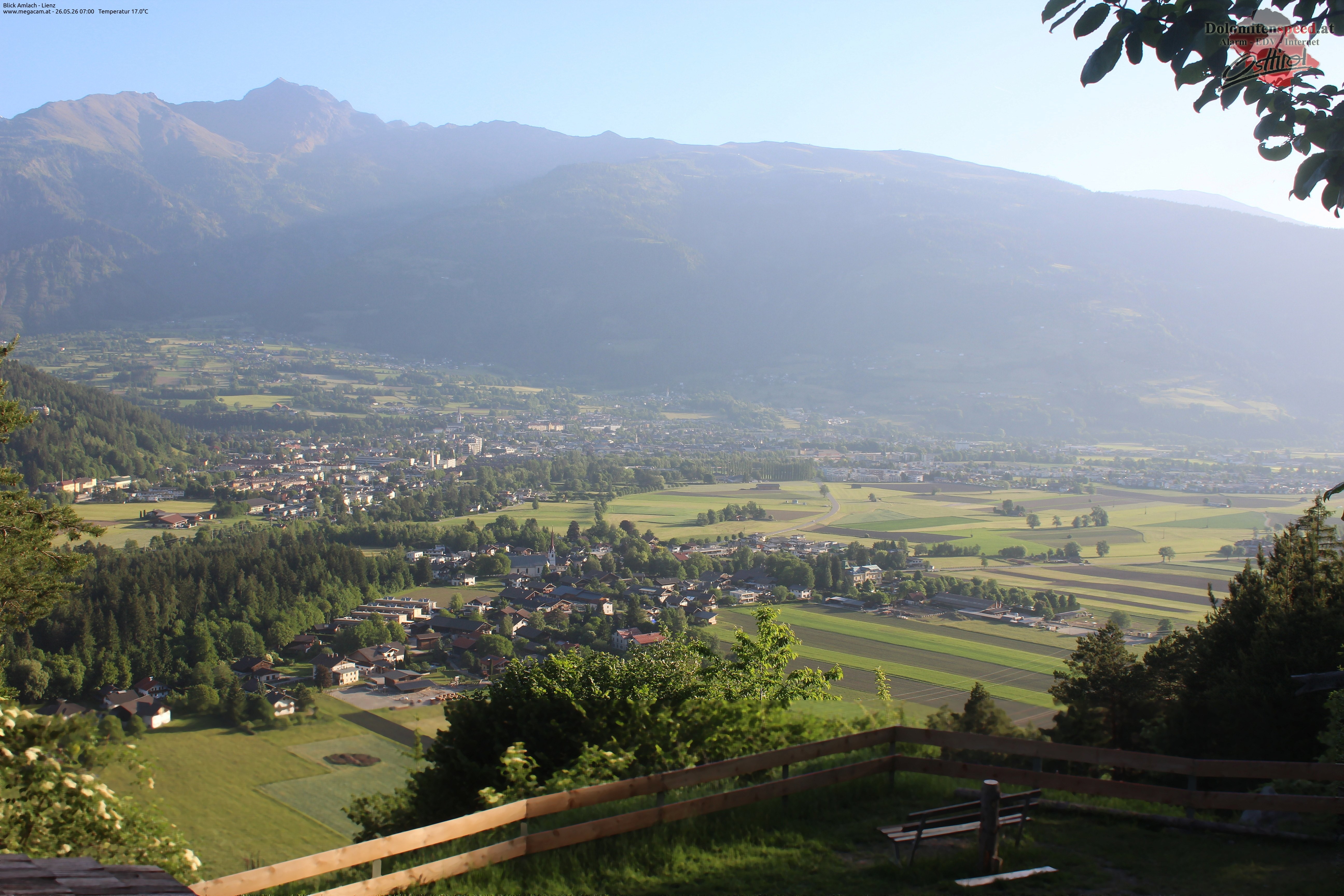 Archiv Foto Webcam Blick Amlach - Lienz - Osttirol