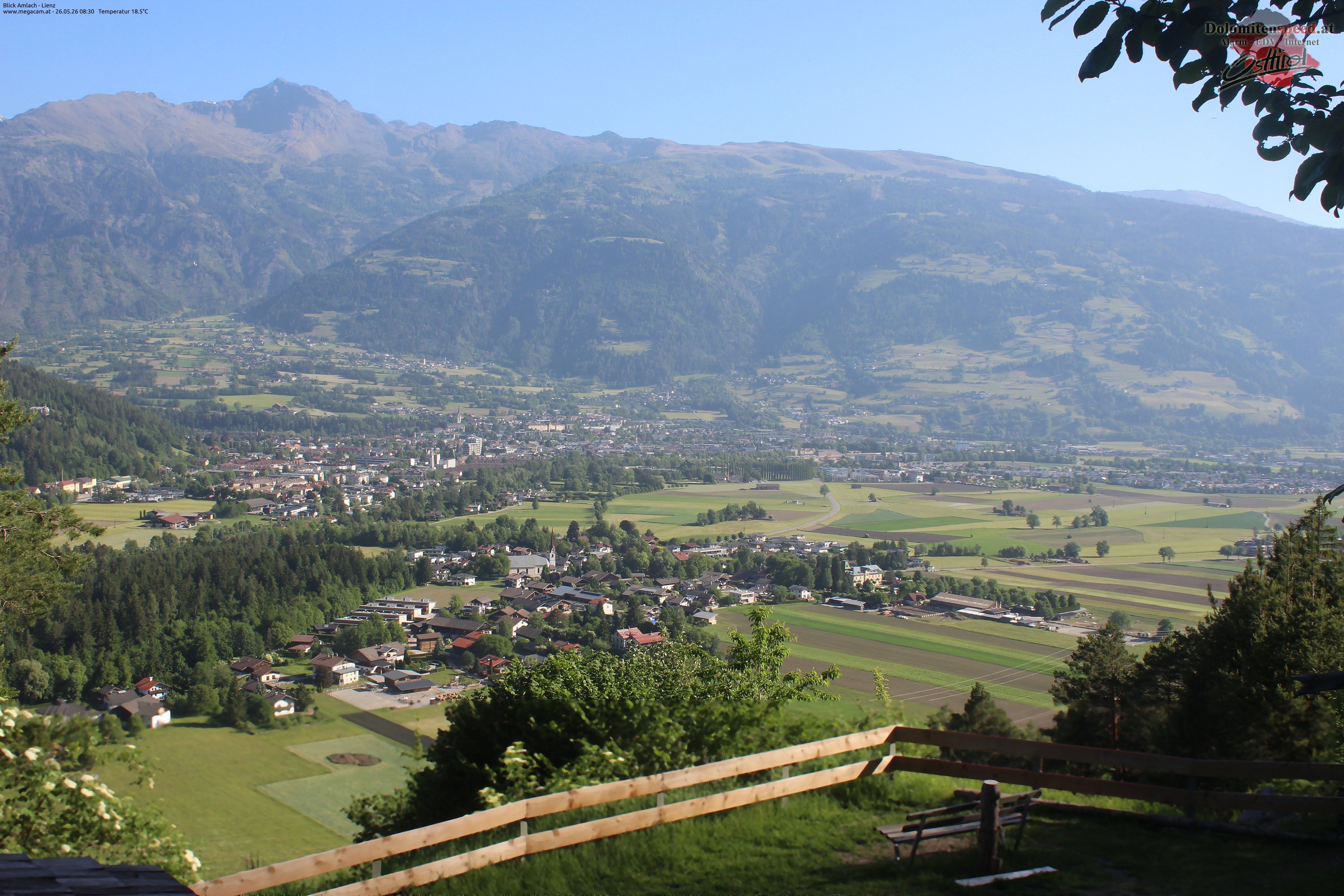 Archiv Foto Webcam Blick Amlach - Lienz - Osttirol
