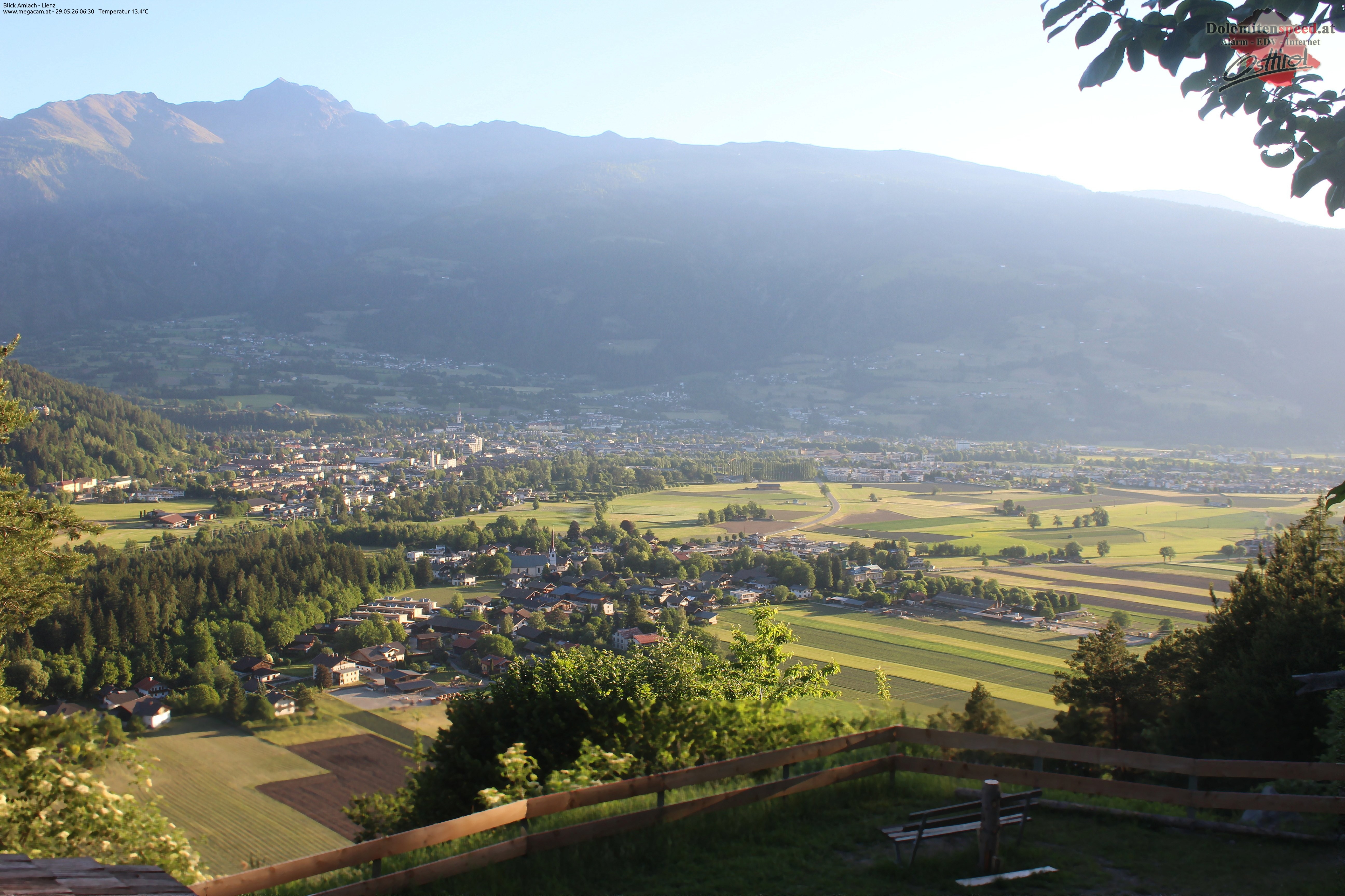 Archiv Foto Webcam Blick Amlach - Lienz - Osttirol