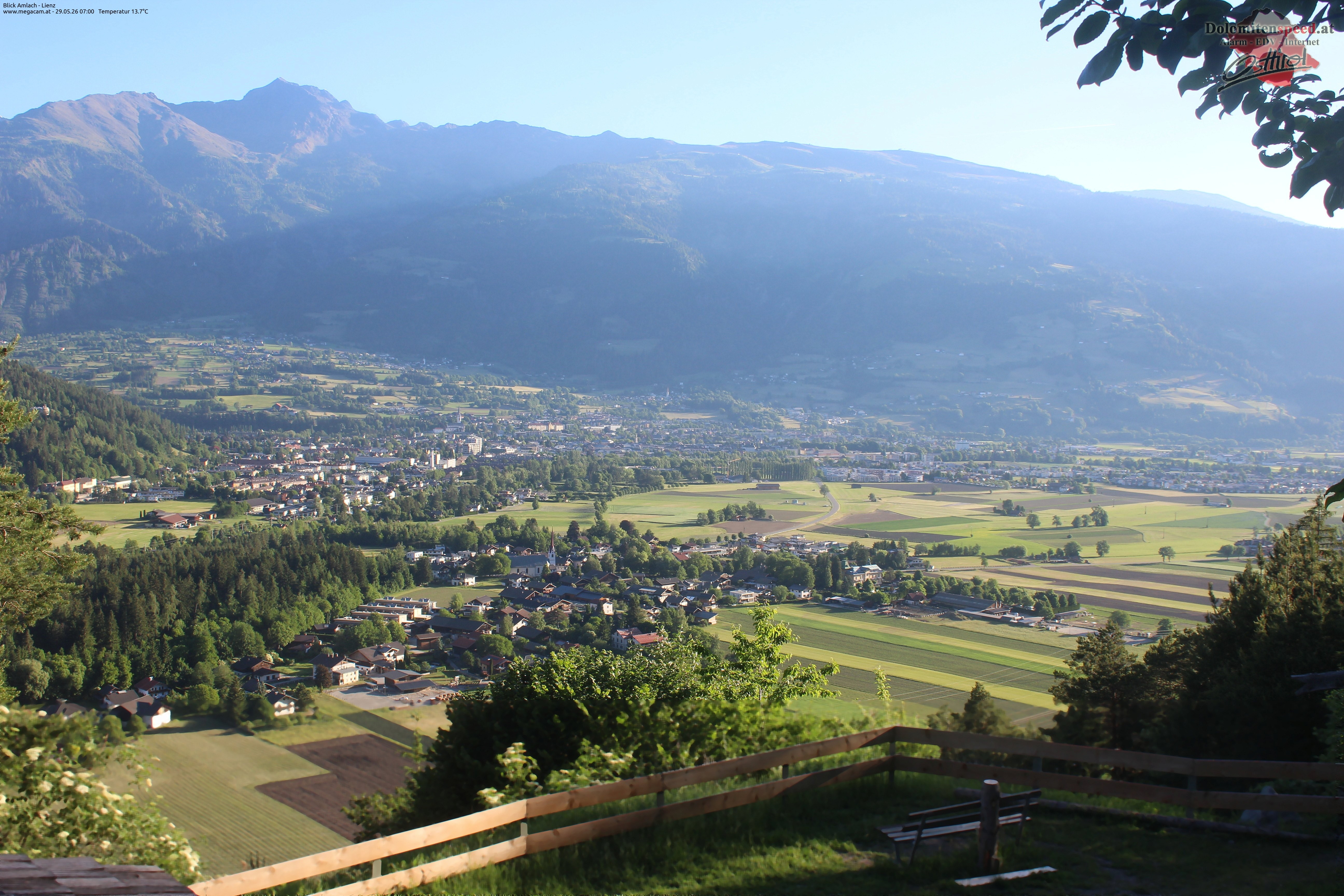 Archiv Foto Webcam Blick Amlach - Lienz - Osttirol