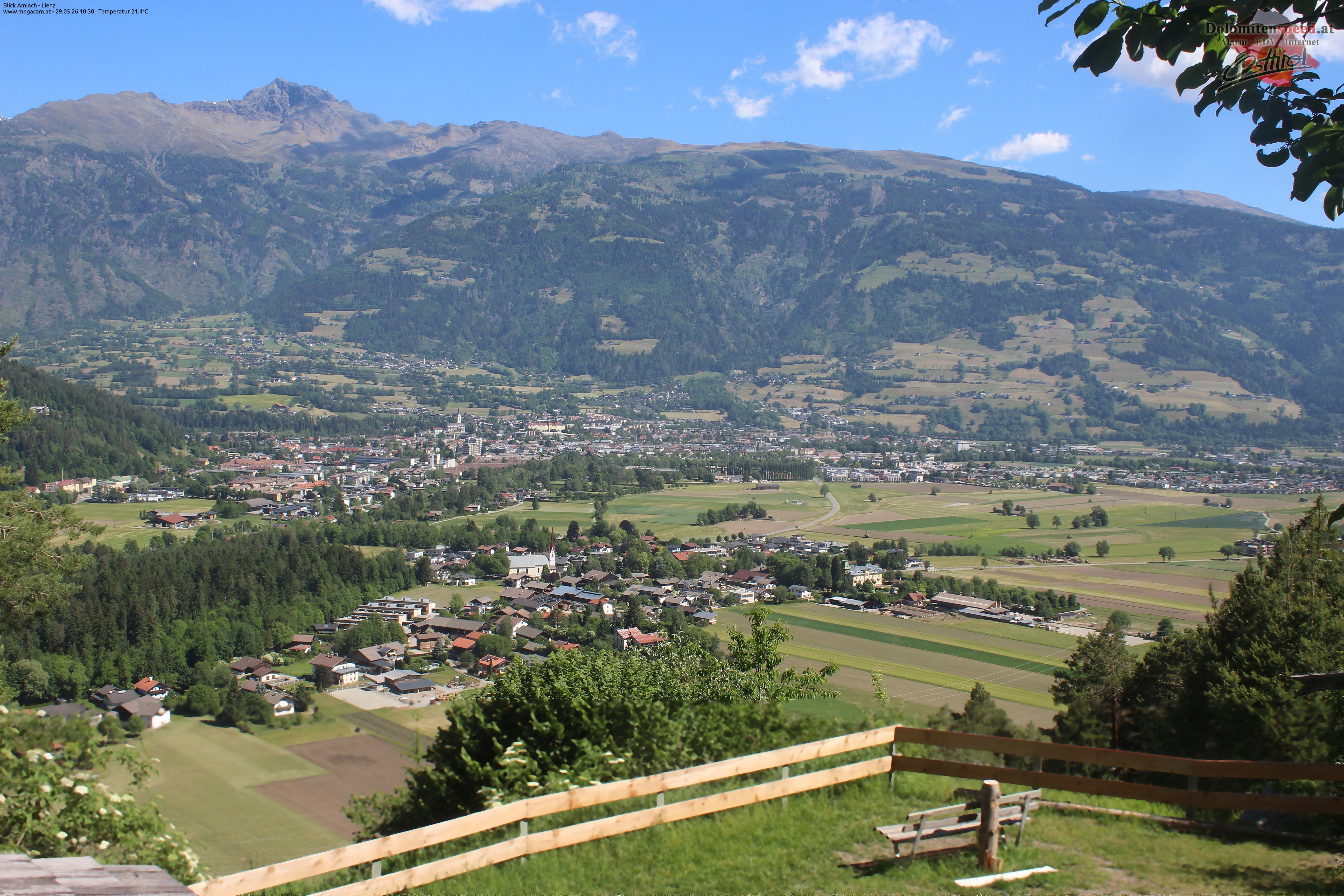 Archiv Foto Webcam Blick Amlach - Lienz - Osttirol