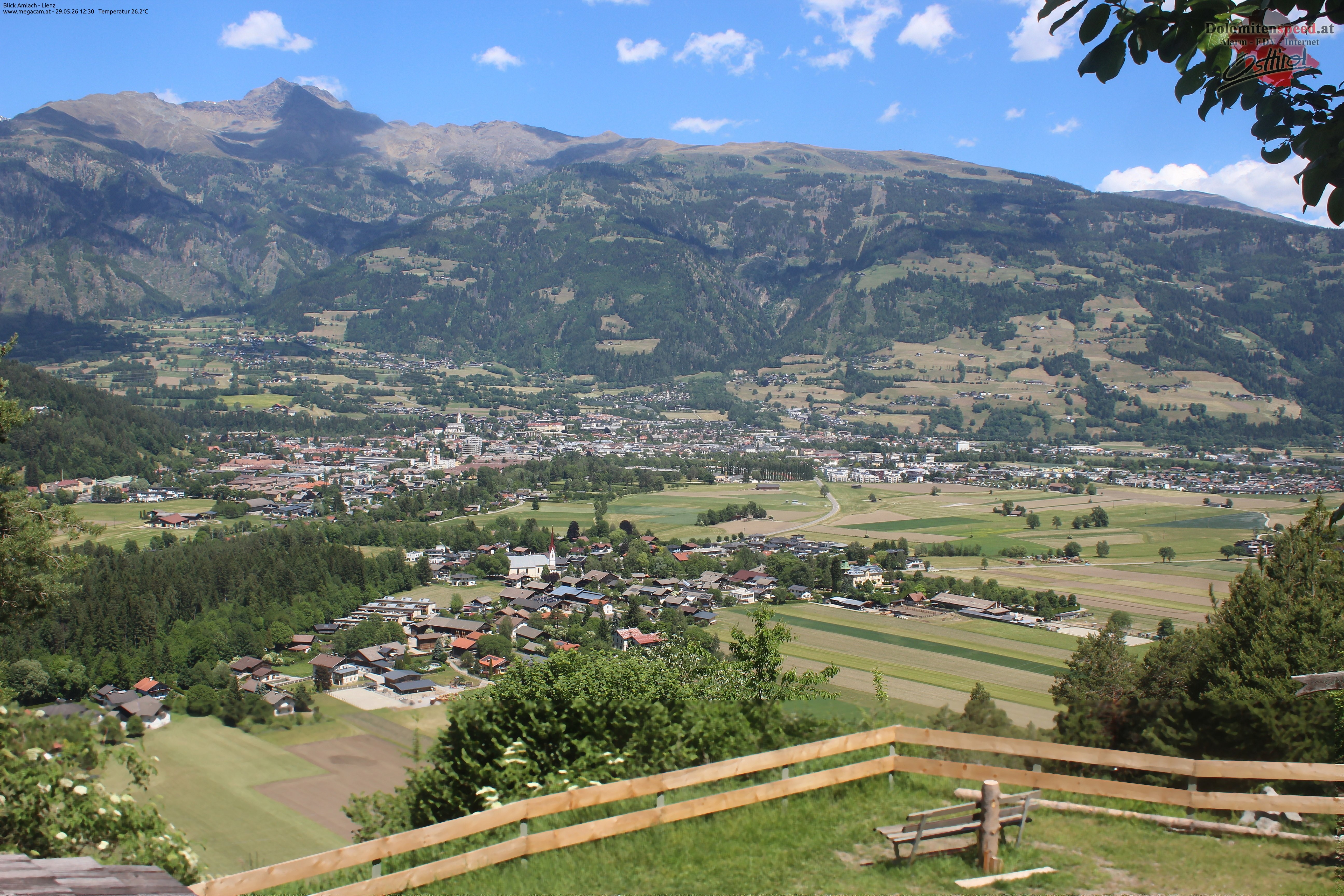 Archiv Foto Webcam Blick Amlach - Lienz - Osttirol