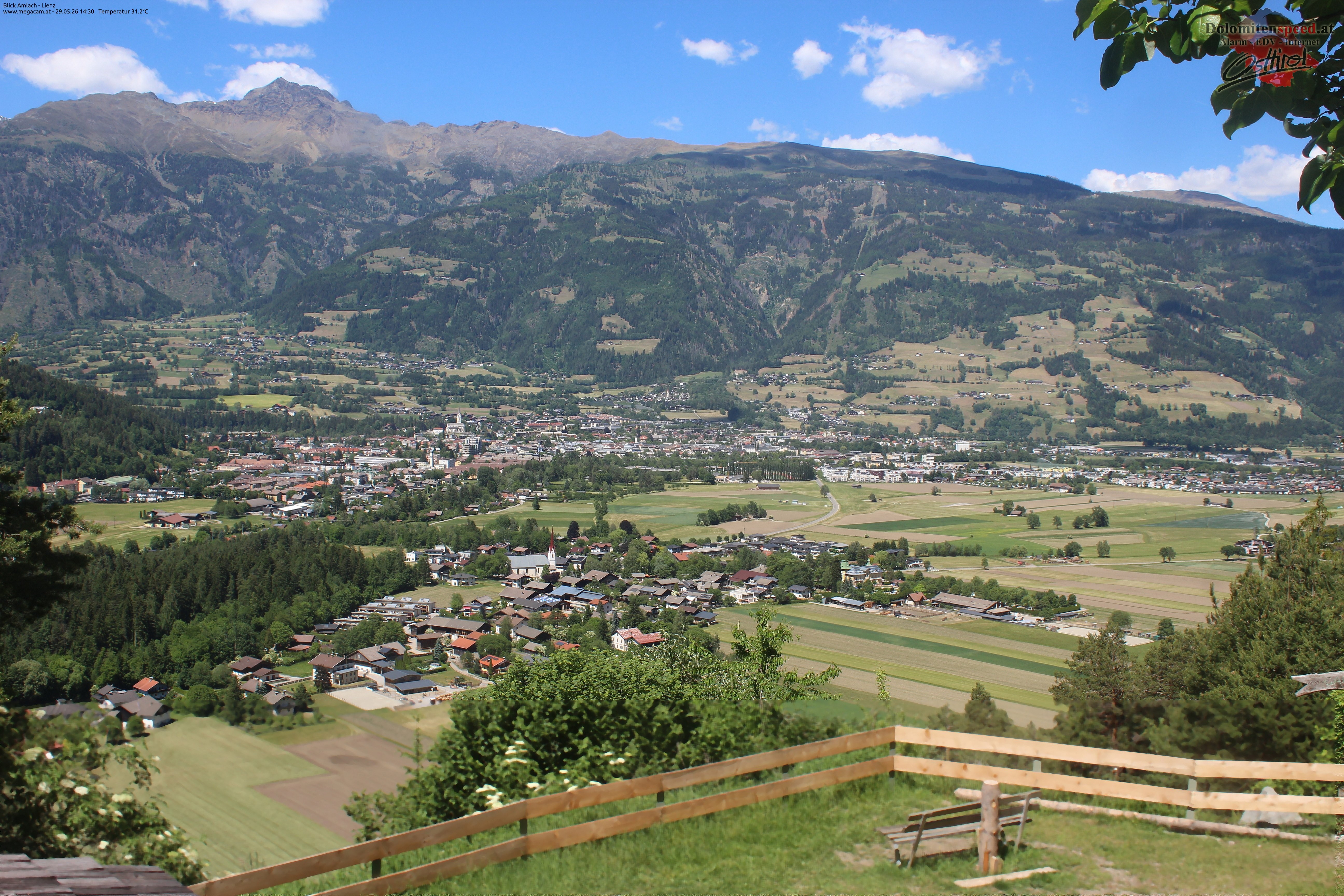 Archiv Foto Webcam Blick Amlach - Lienz - Osttirol