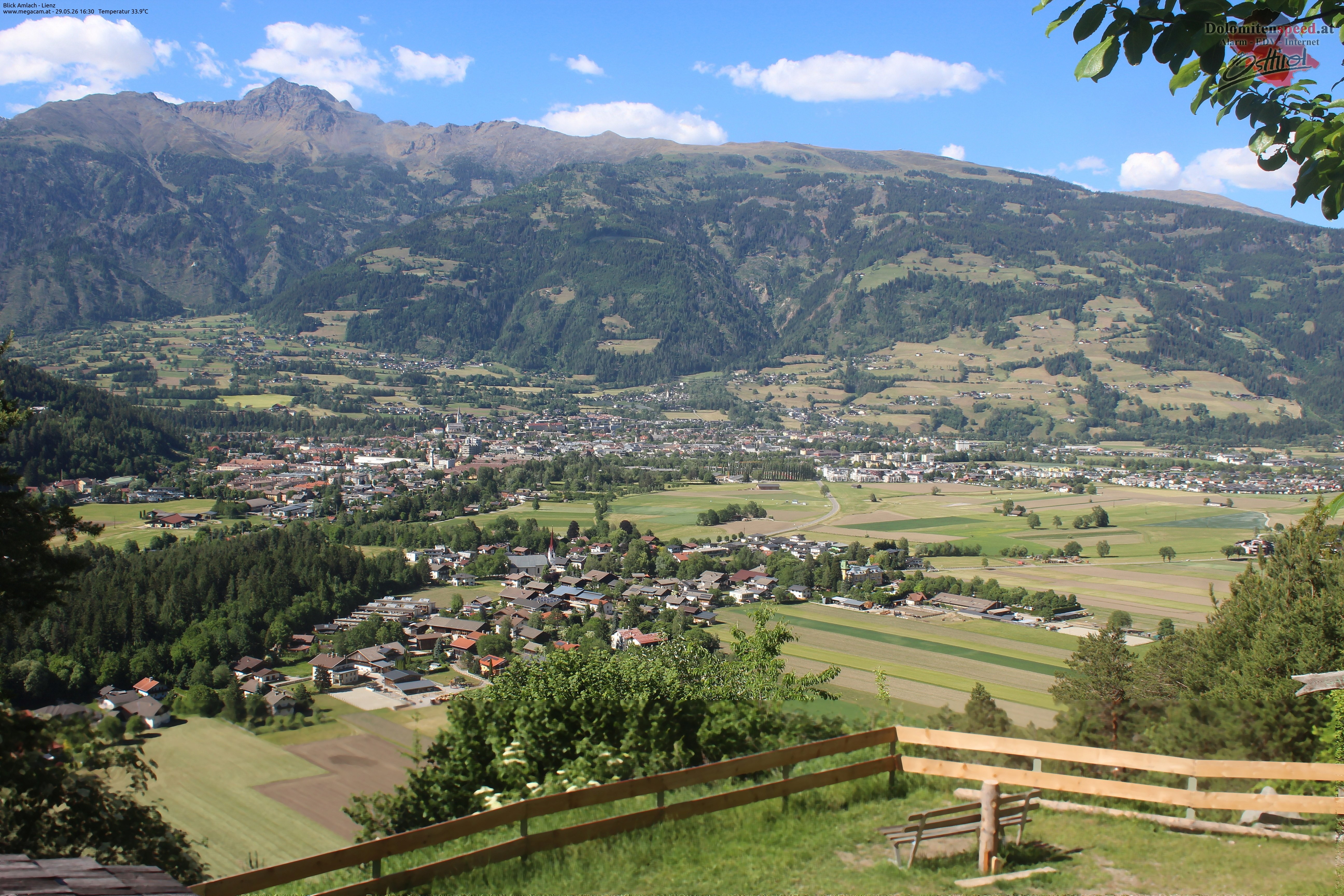 Archiv Foto Webcam Blick Amlach - Lienz - Osttirol