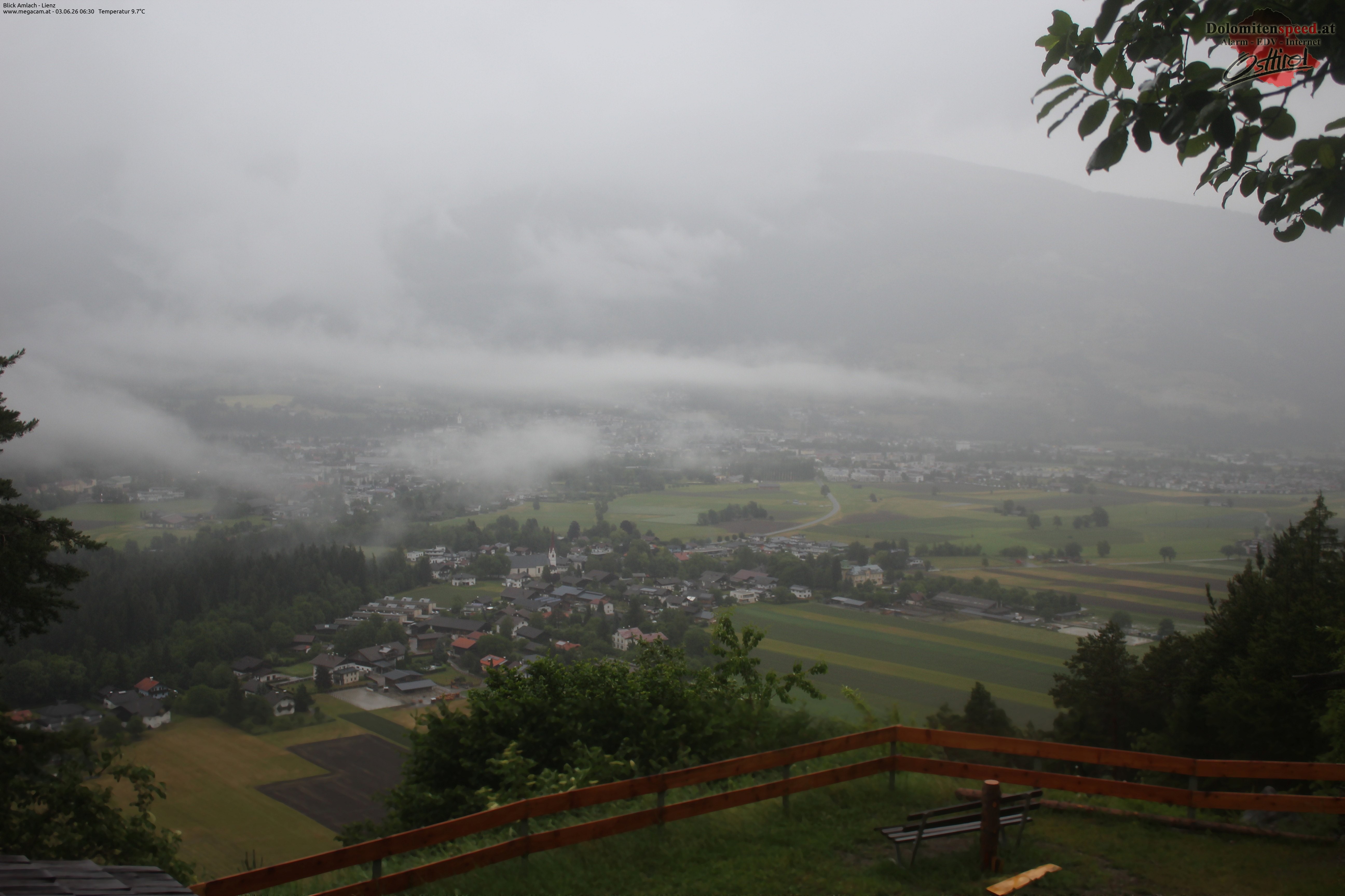 Archiv Foto Webcam Blick Amlach - Lienz - Osttirol