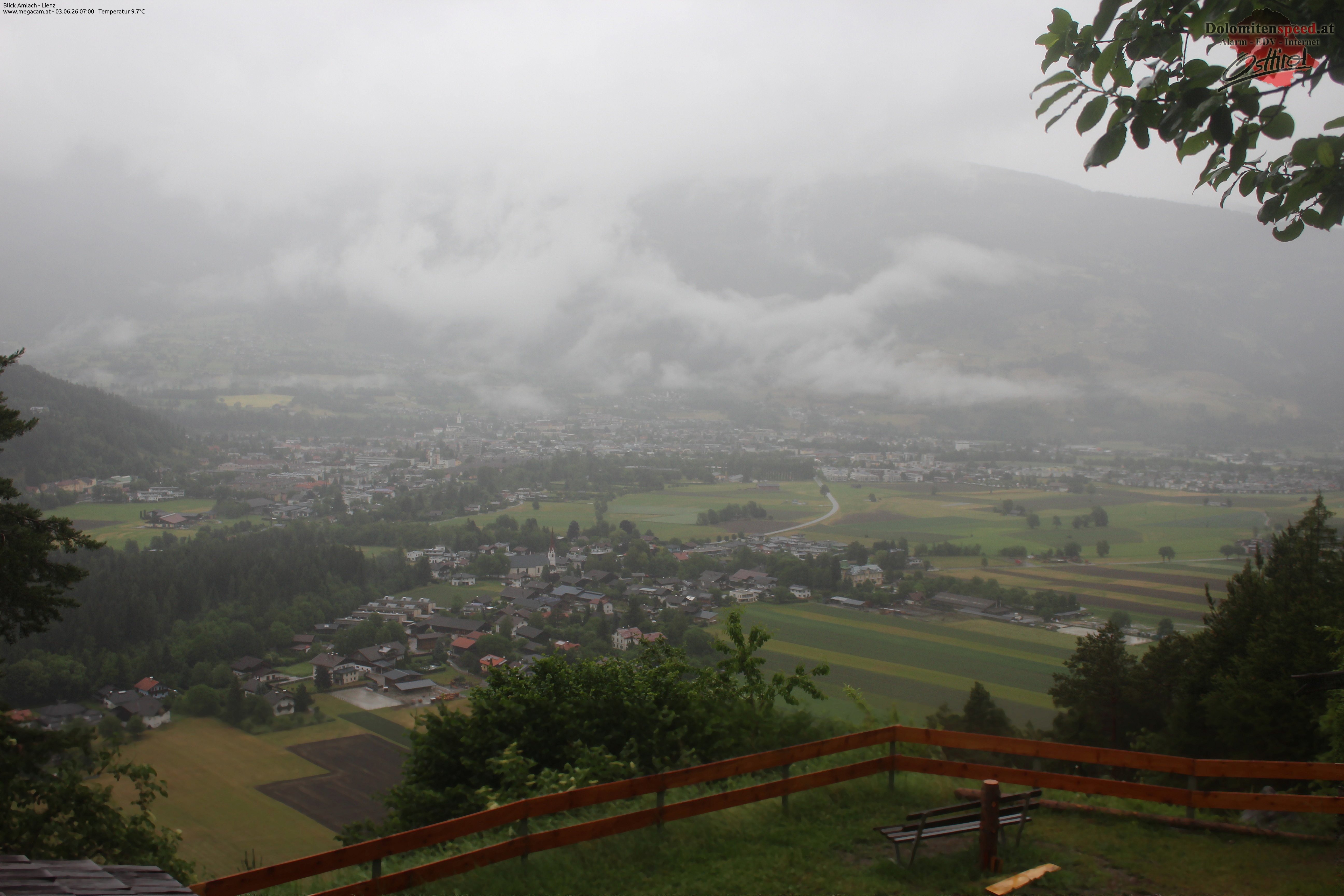 Archiv Foto Webcam Blick Amlach - Lienz - Osttirol