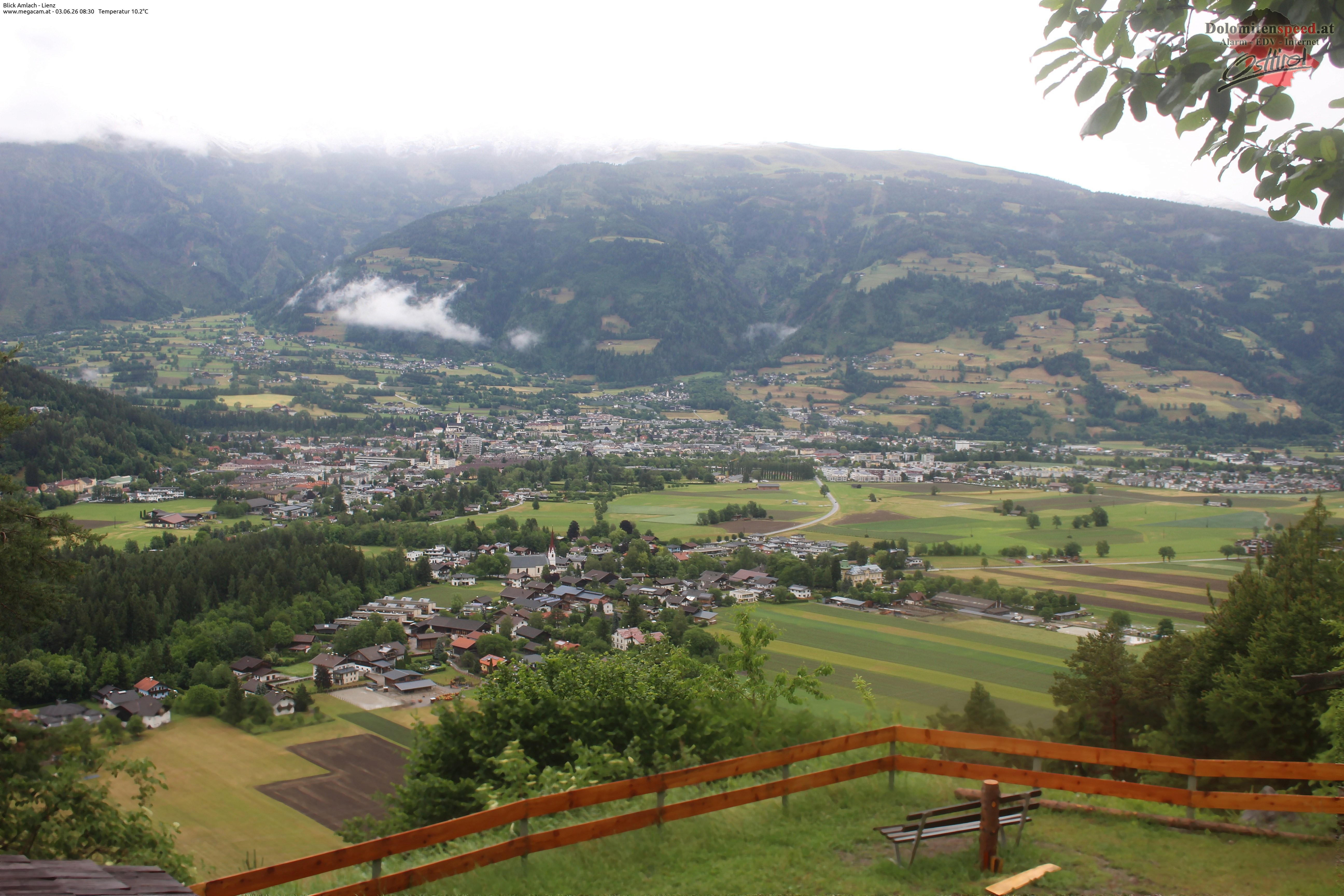 Archiv Foto Webcam Blick Amlach - Lienz - Osttirol