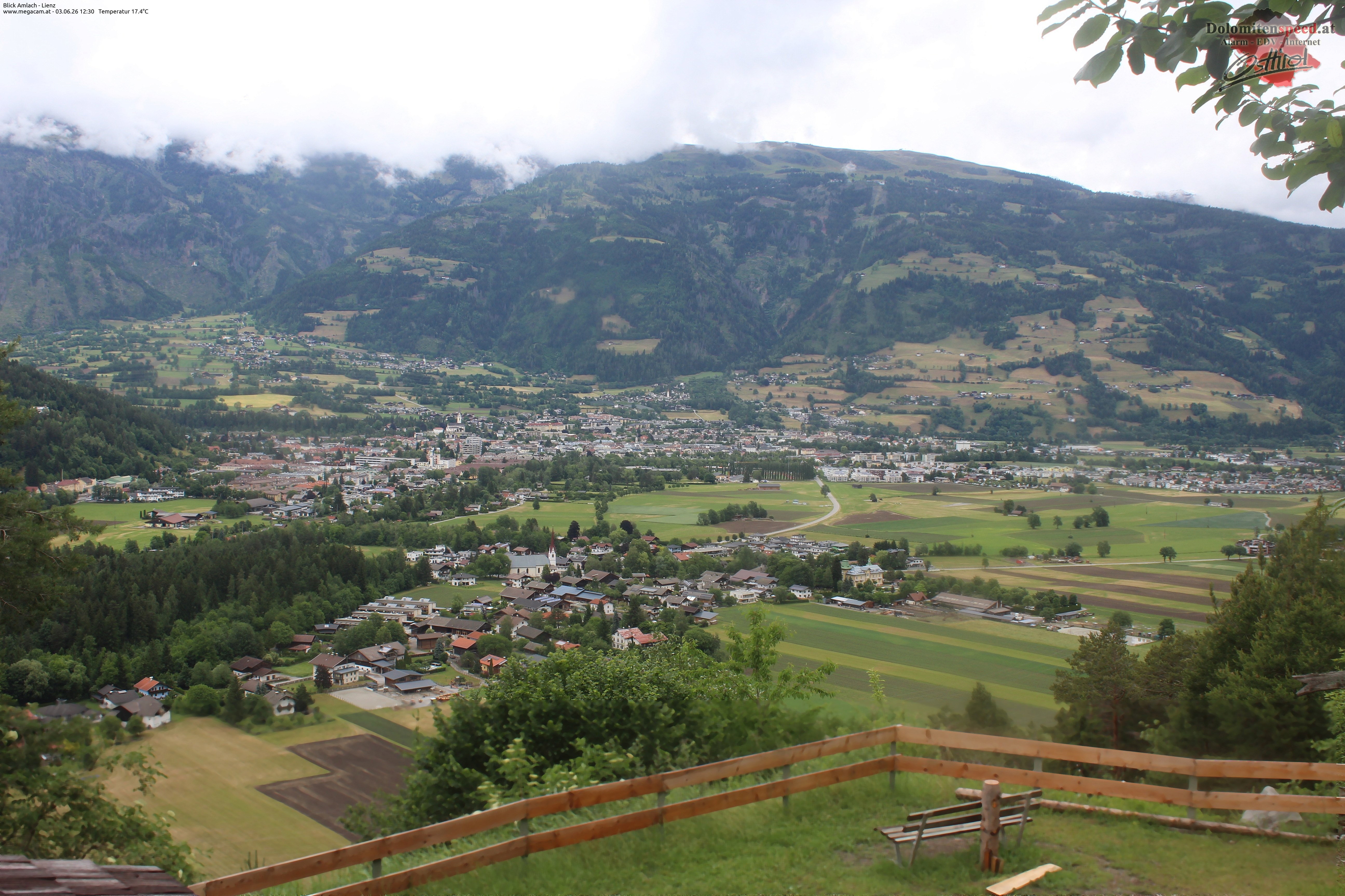 Archiv Foto Webcam Blick Amlach - Lienz - Osttirol