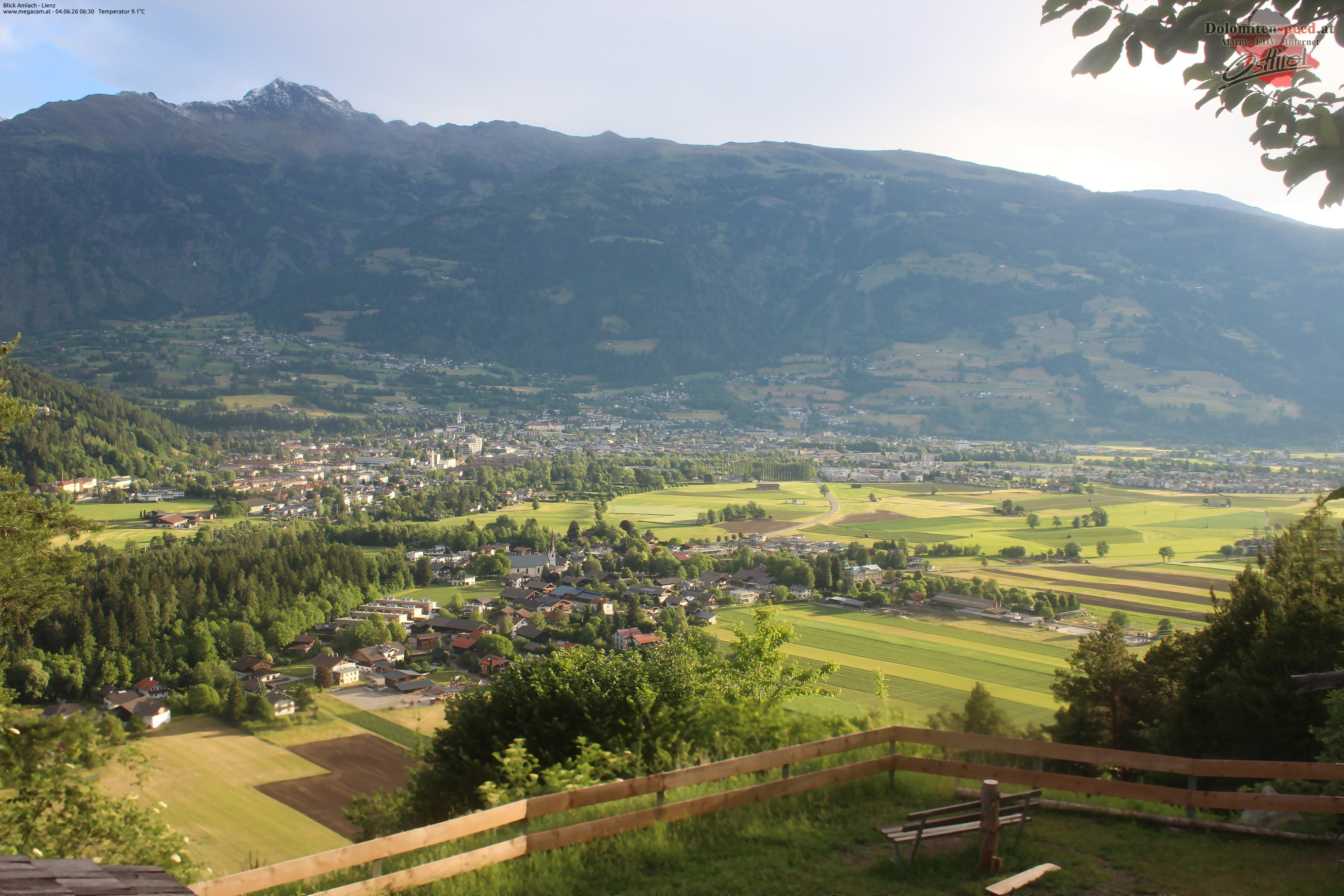 Archiv Foto Webcam Blick Amlach - Lienz - Osttirol