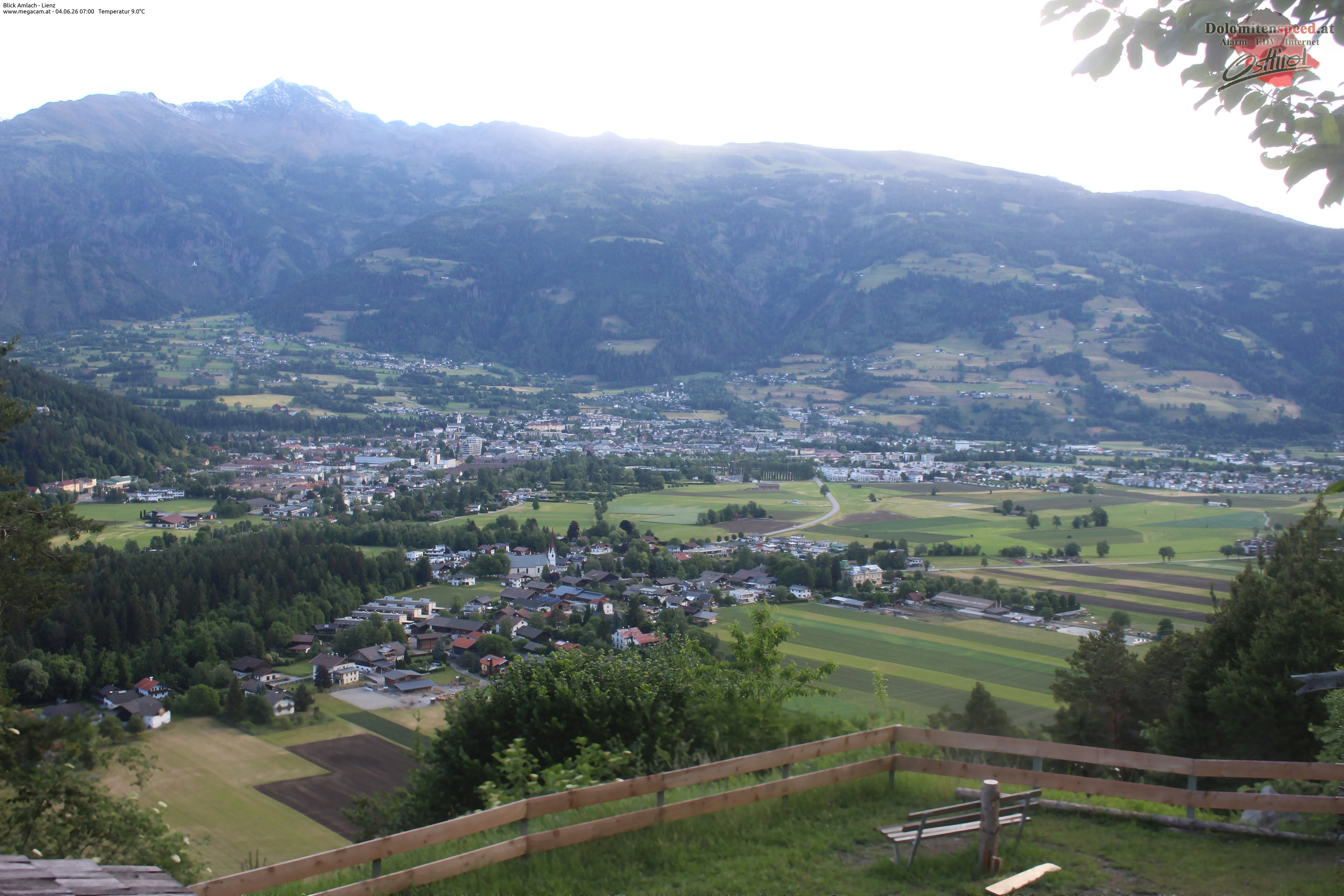 Archiv Foto Webcam Blick Amlach - Lienz - Osttirol