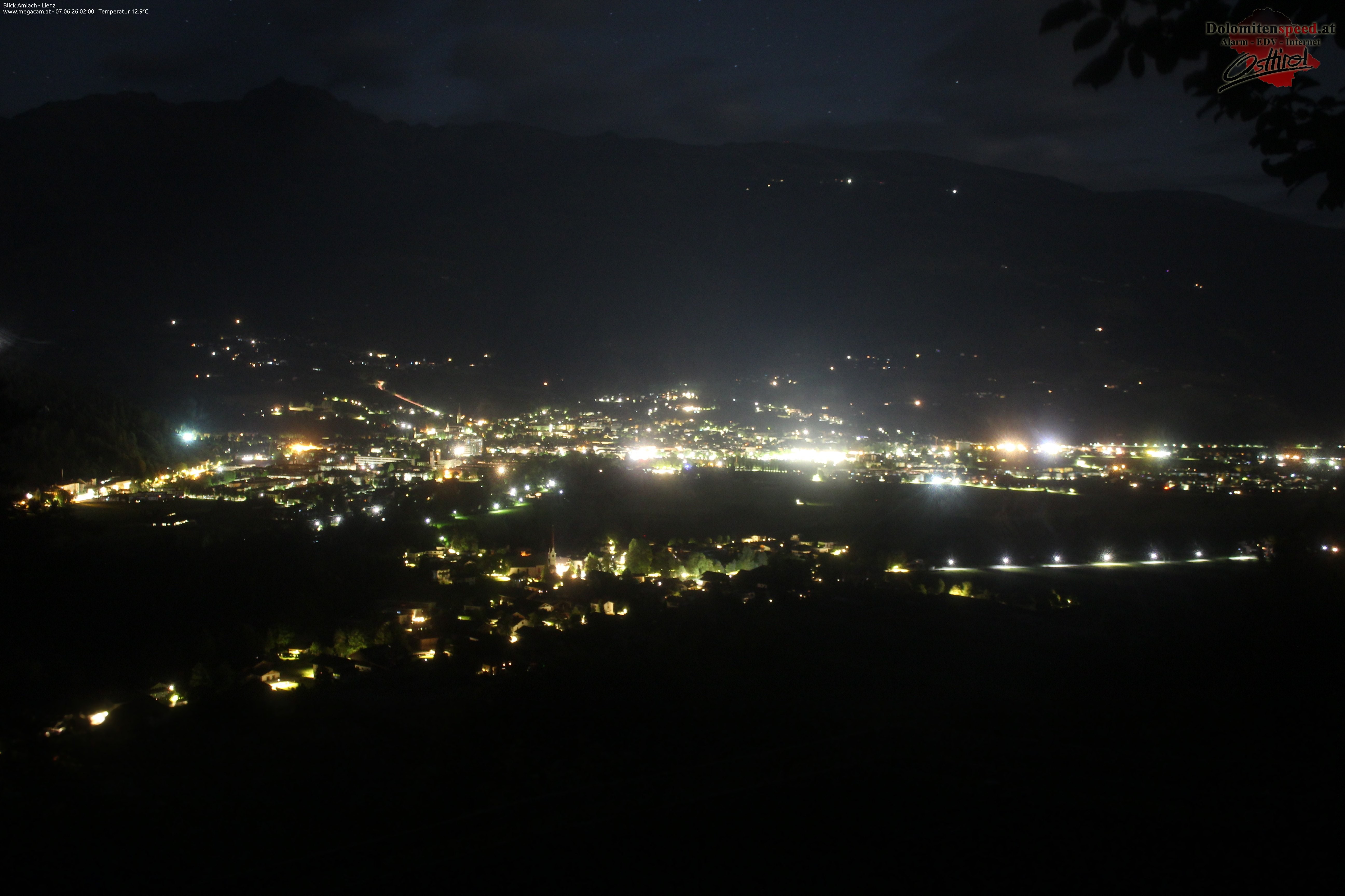 Archiv Foto Webcam Blick Amlach - Lienz - Osttirol