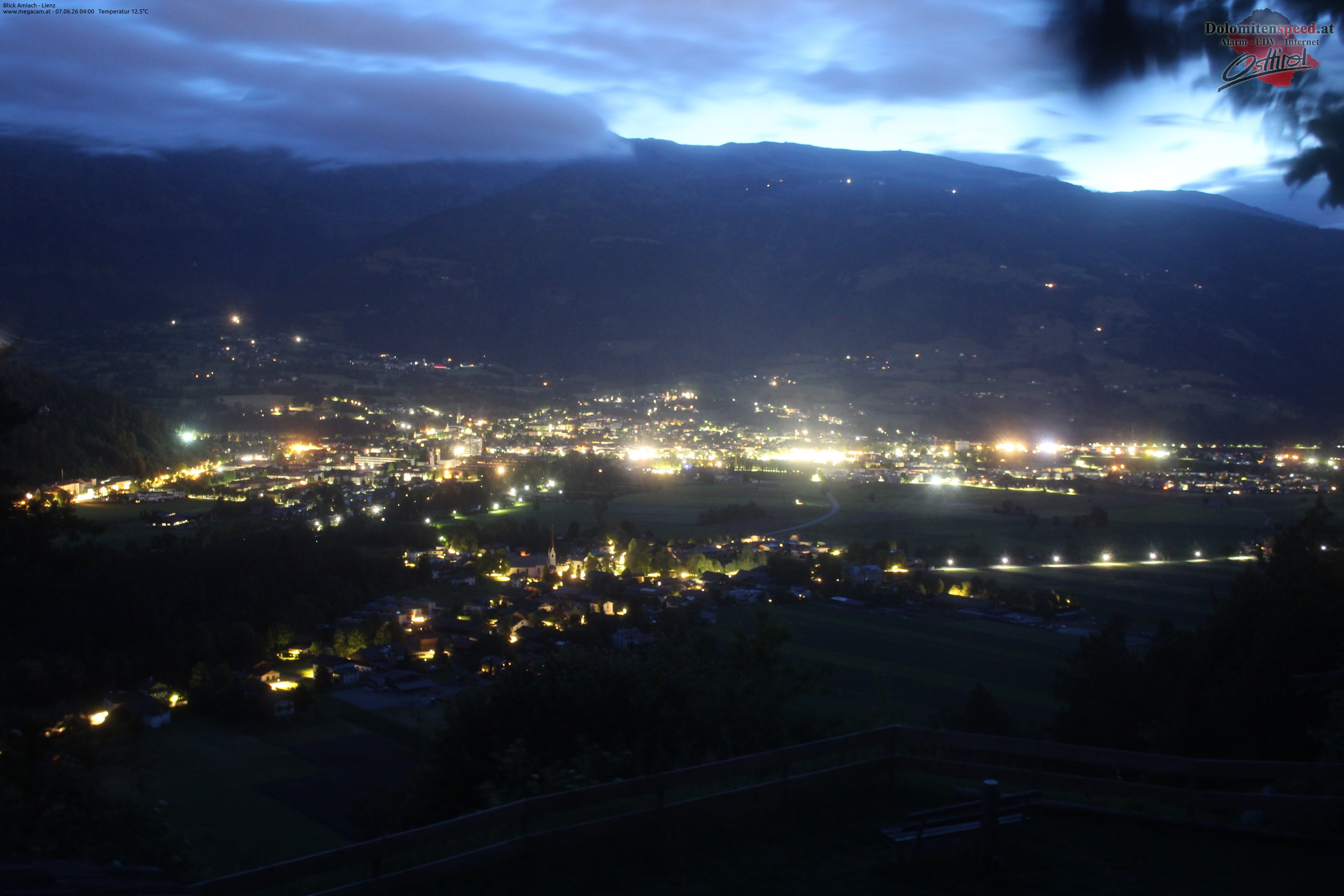 Archiv Foto Webcam Blick Amlach - Lienz - Osttirol
