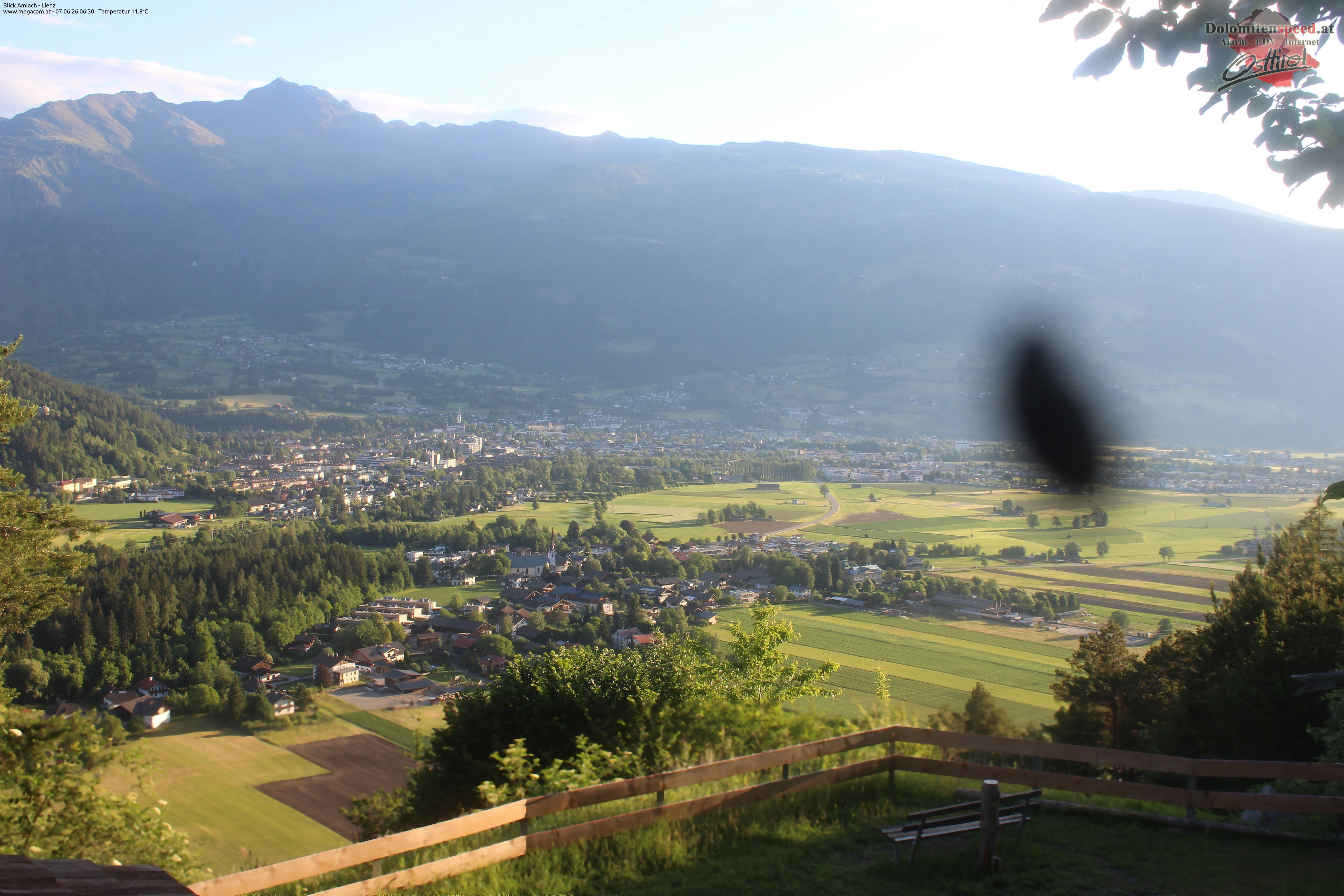 Archiv Foto Webcam Blick Amlach - Lienz - Osttirol