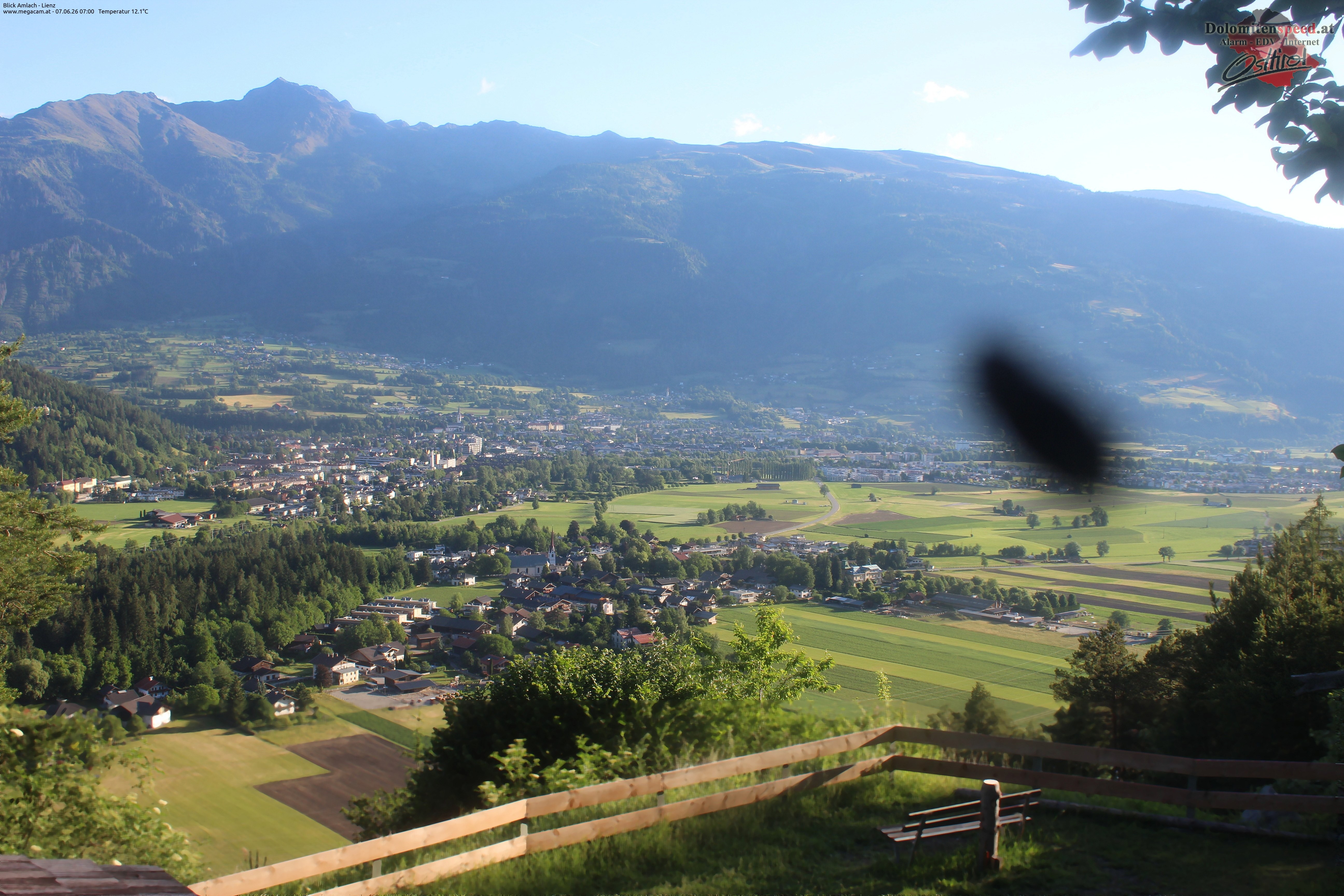 Archiv Foto Webcam Blick Amlach - Lienz - Osttirol