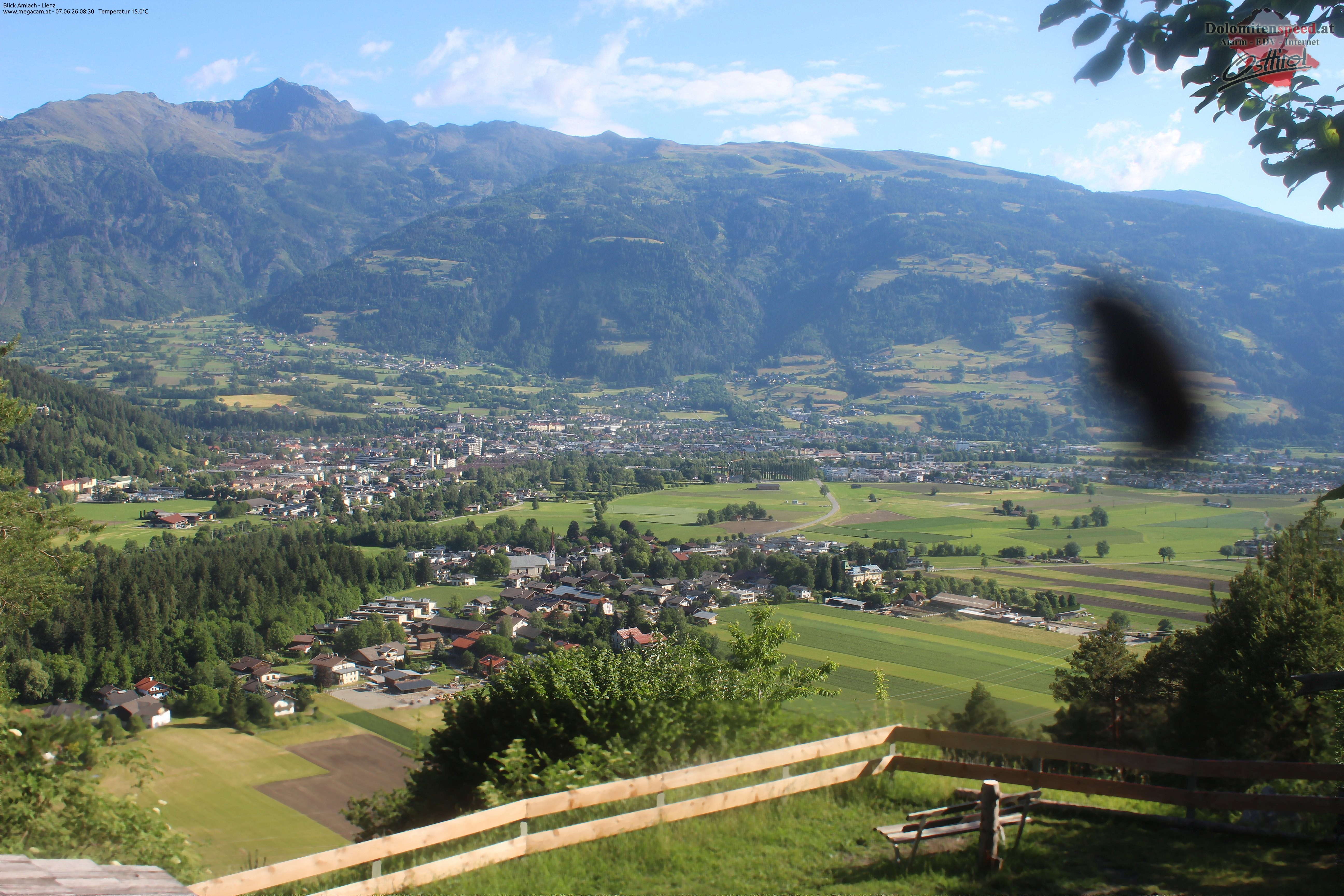Archiv Foto Webcam Blick Amlach - Lienz - Osttirol