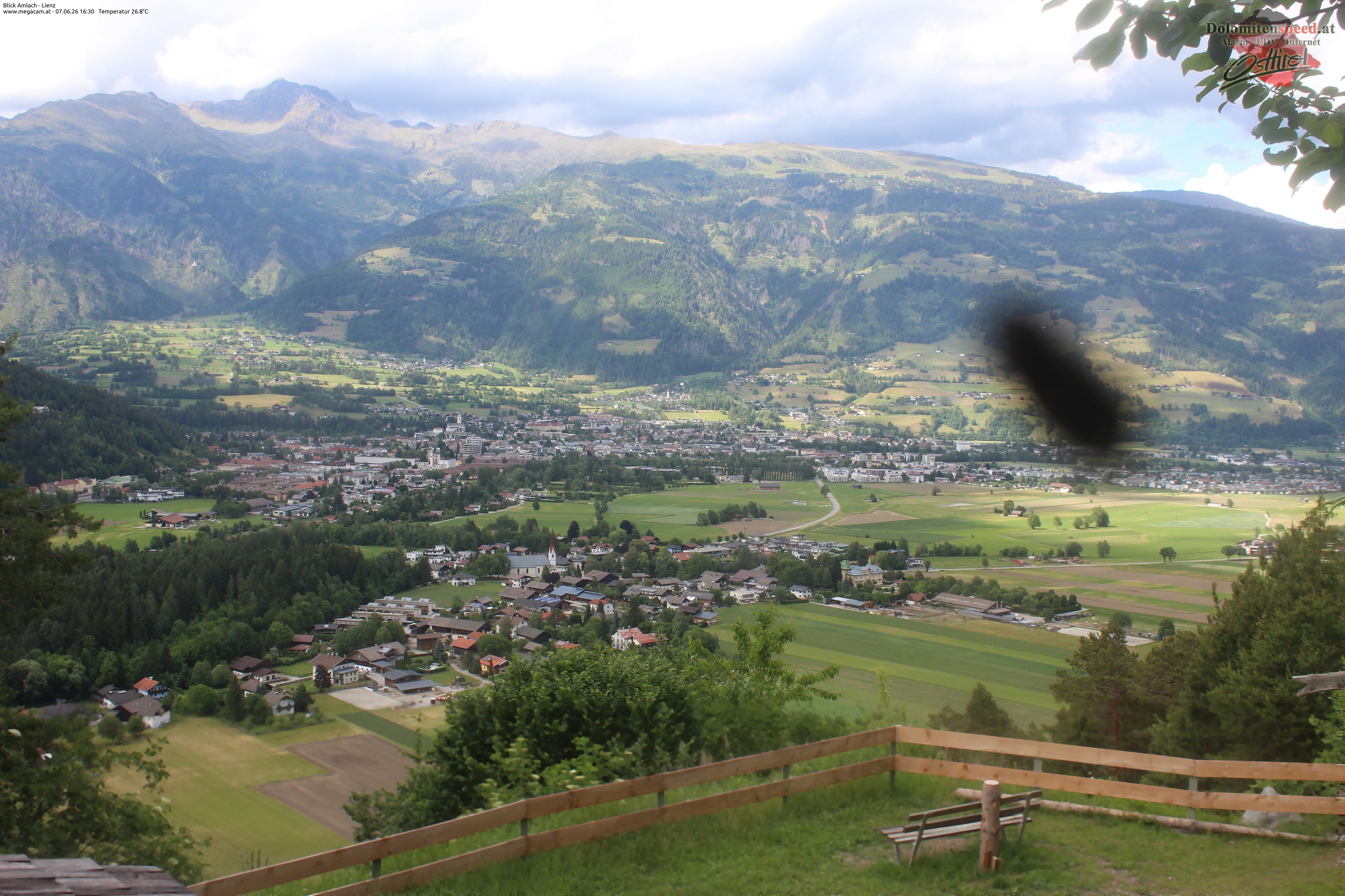 Archiv Foto Webcam Blick Amlach - Lienz - Osttirol