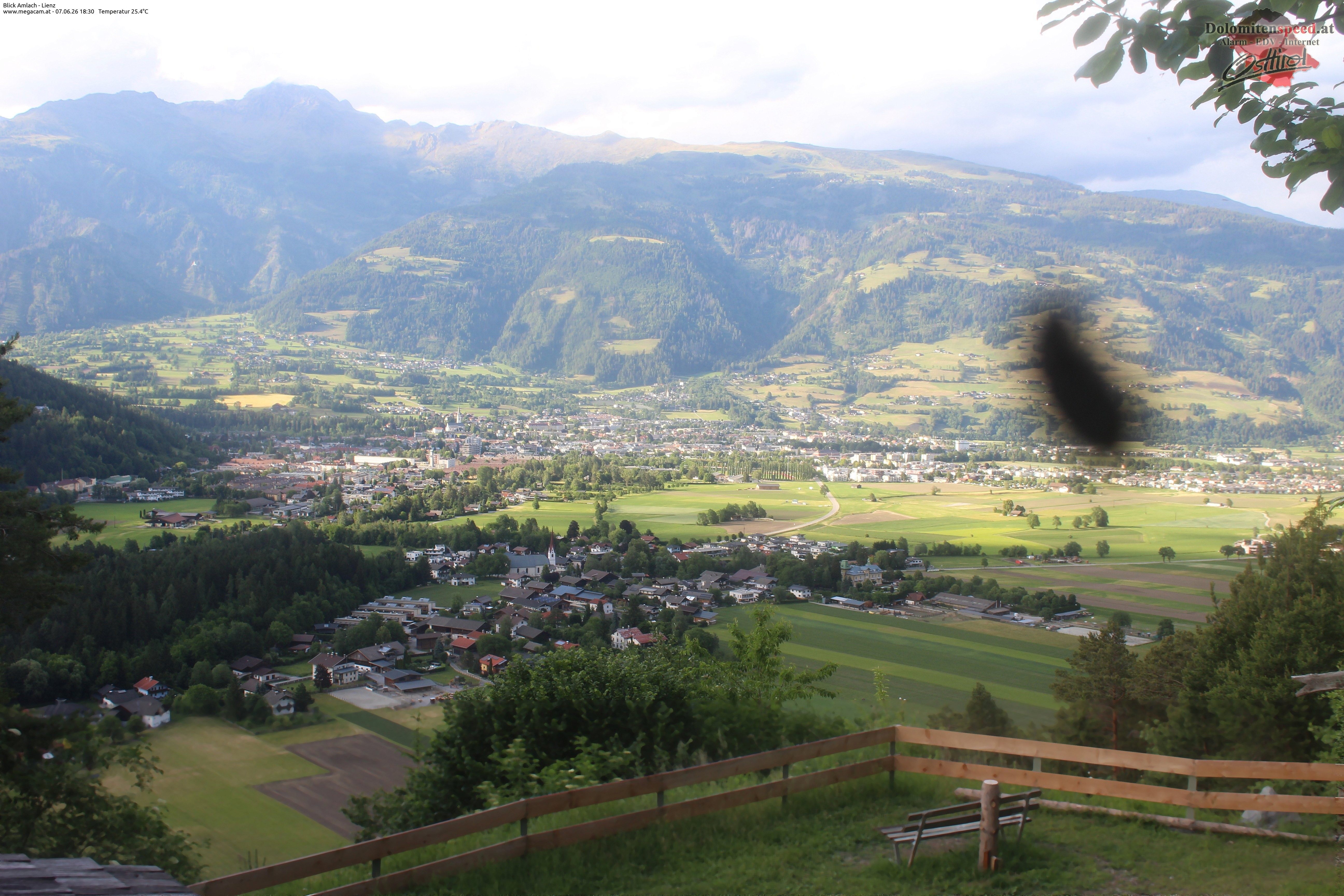Archiv Foto Webcam Blick Amlach - Lienz - Osttirol