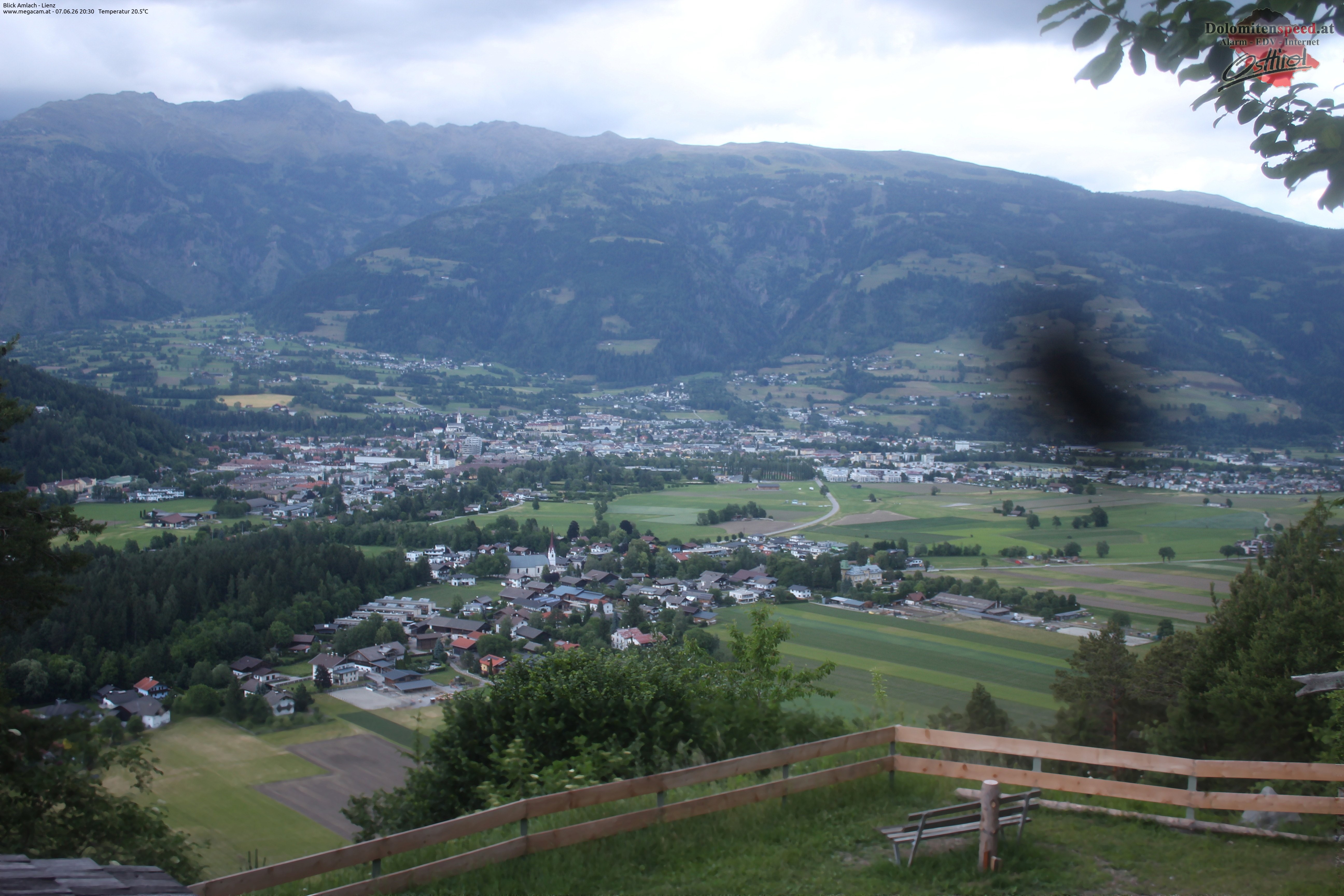 Archiv Foto Webcam Blick Amlach - Lienz - Osttirol