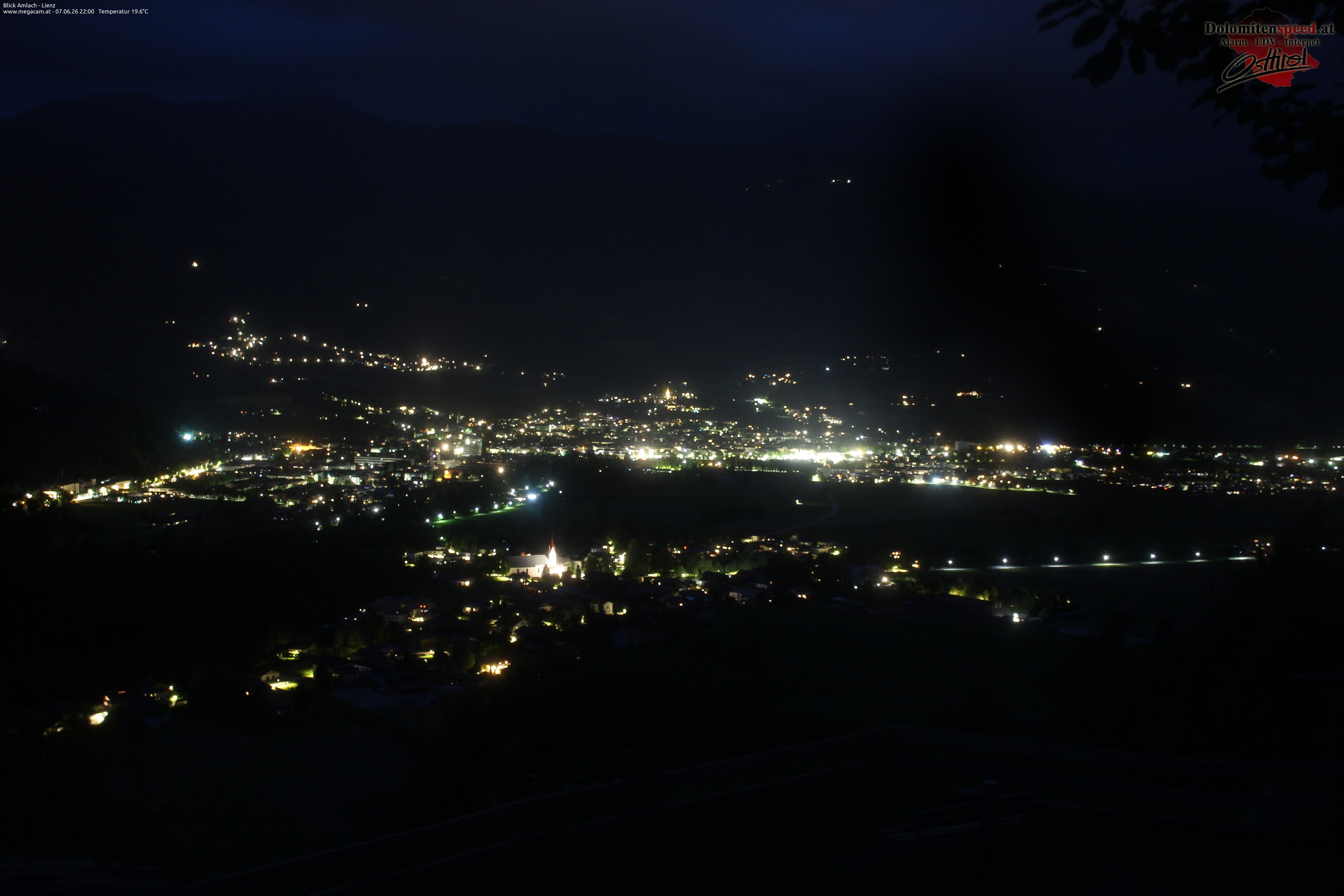 Archiv Foto Webcam Blick Amlach - Lienz - Osttirol