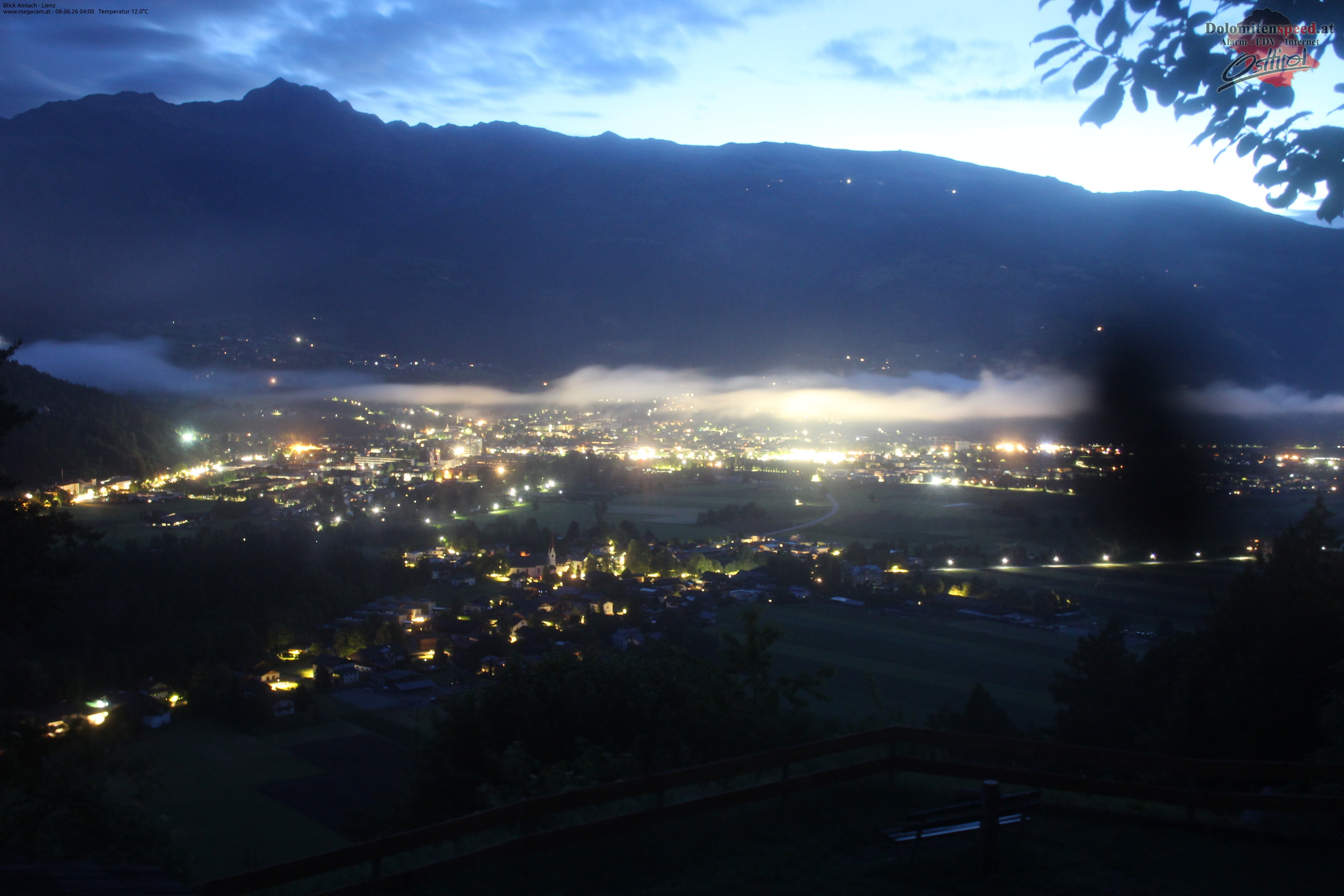 Archiv Foto Webcam Blick Amlach - Lienz - Osttirol