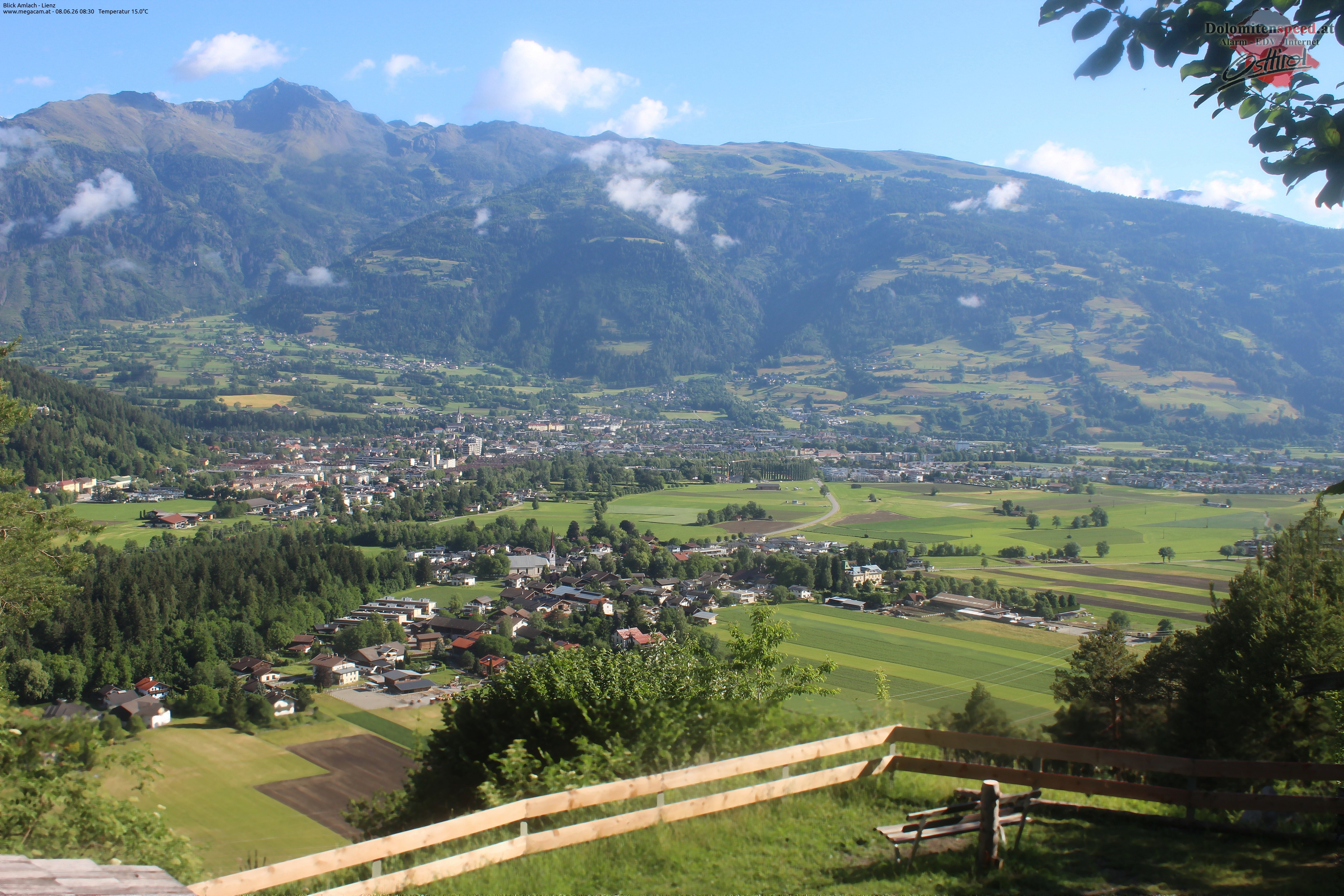 Archiv Foto Webcam Blick Amlach - Lienz - Osttirol