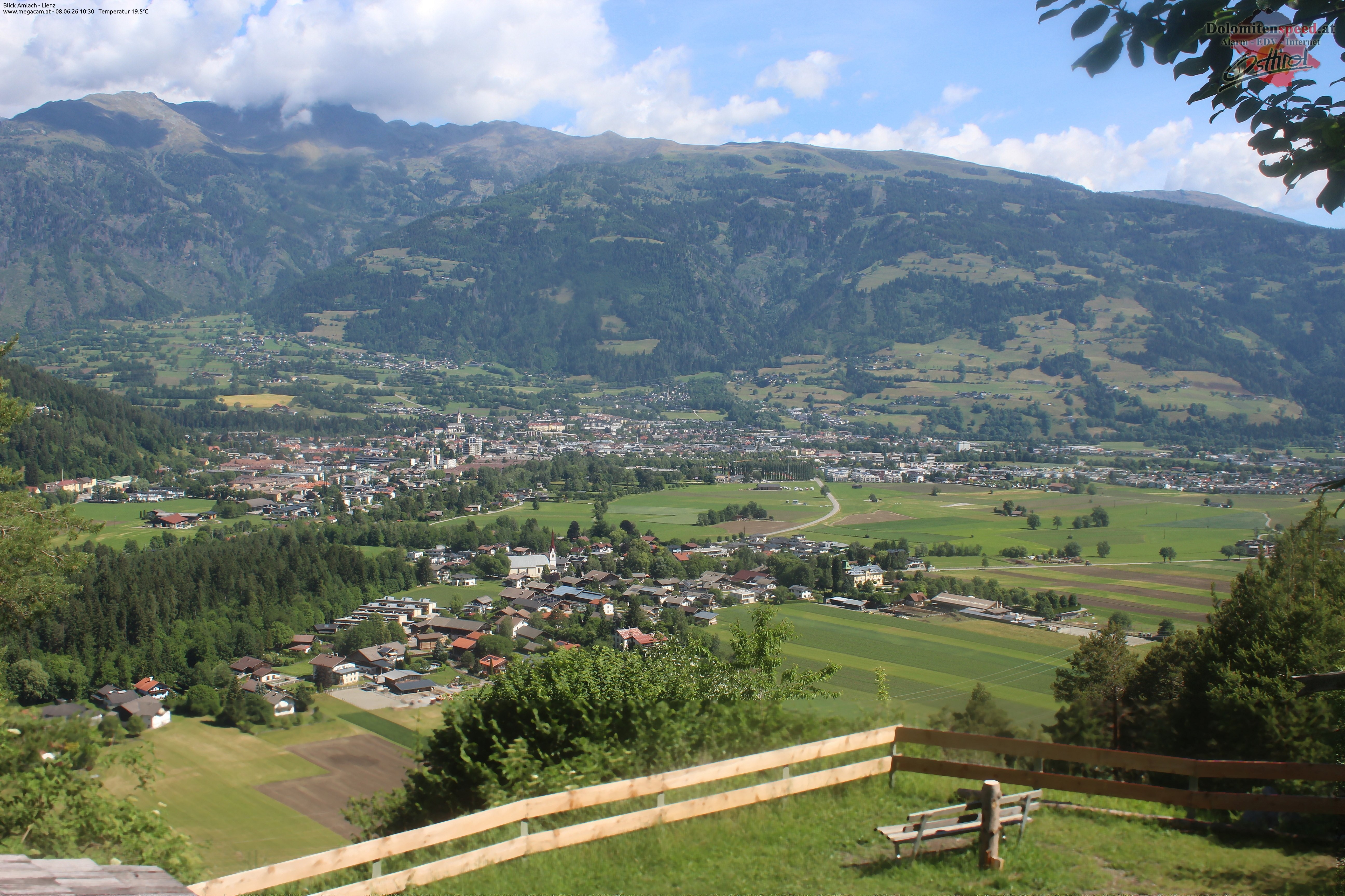 Archiv Foto Webcam Blick Amlach - Lienz - Osttirol