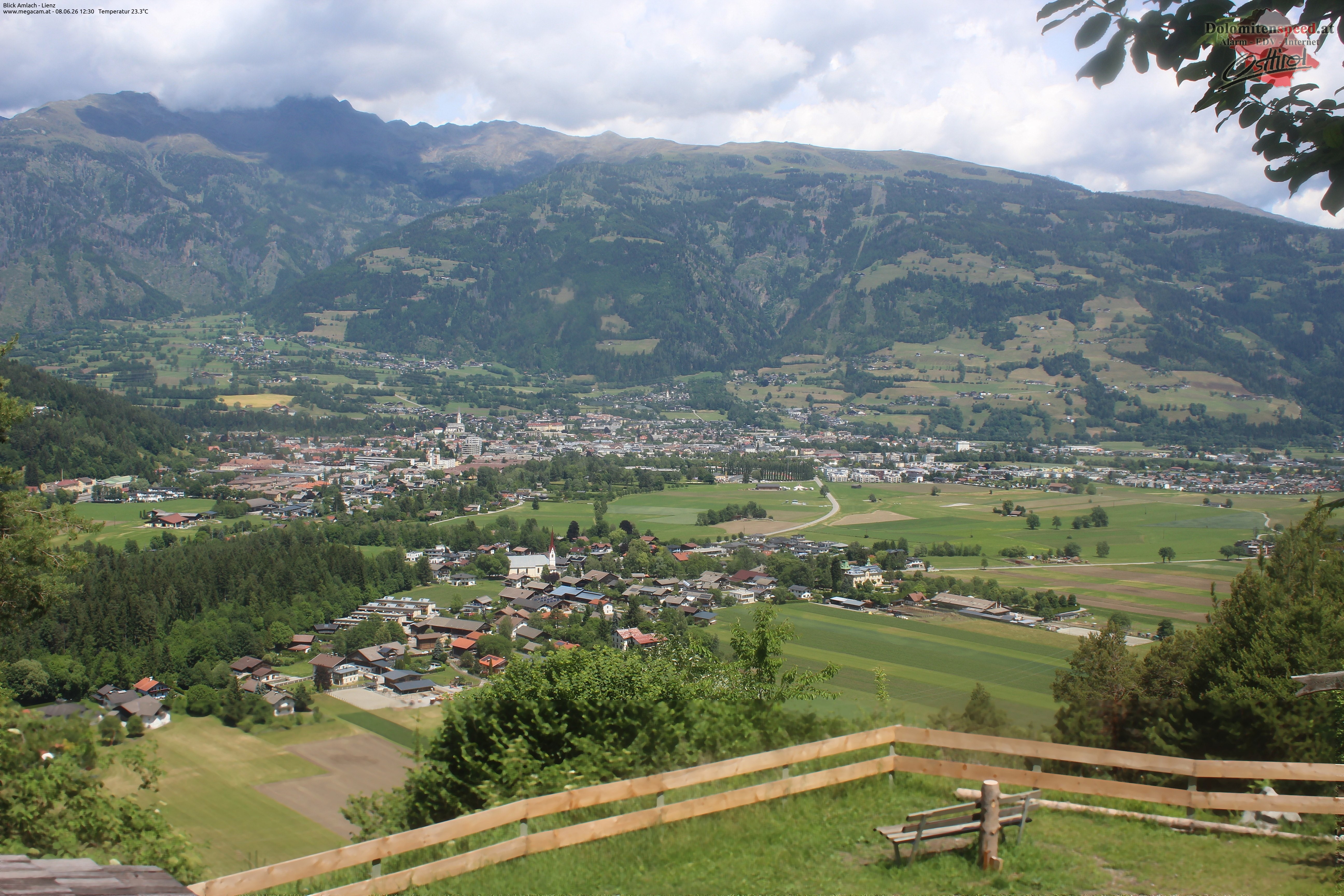 Archiv Foto Webcam Blick Amlach - Lienz - Osttirol