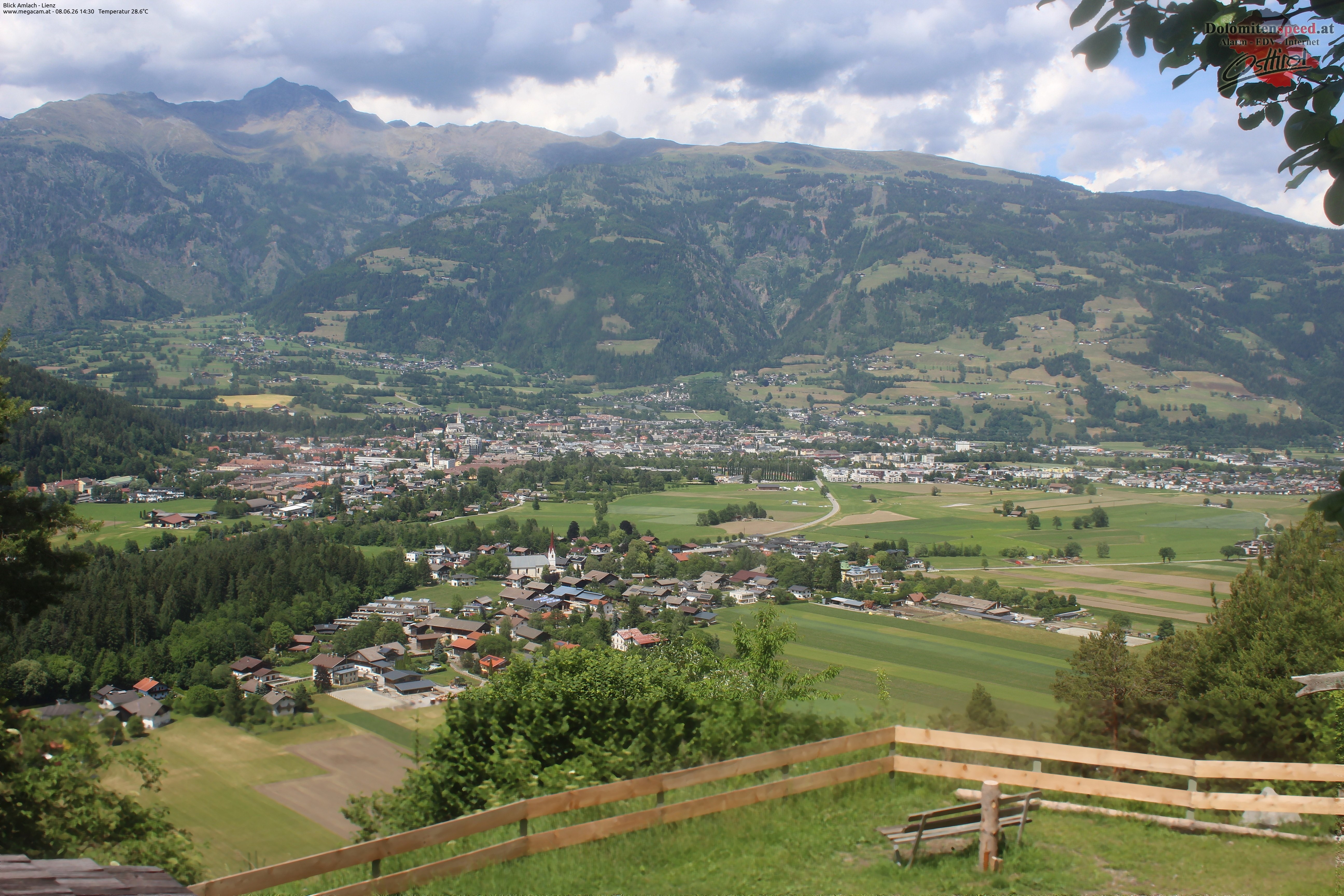 Archiv Foto Webcam Blick Amlach - Lienz - Osttirol