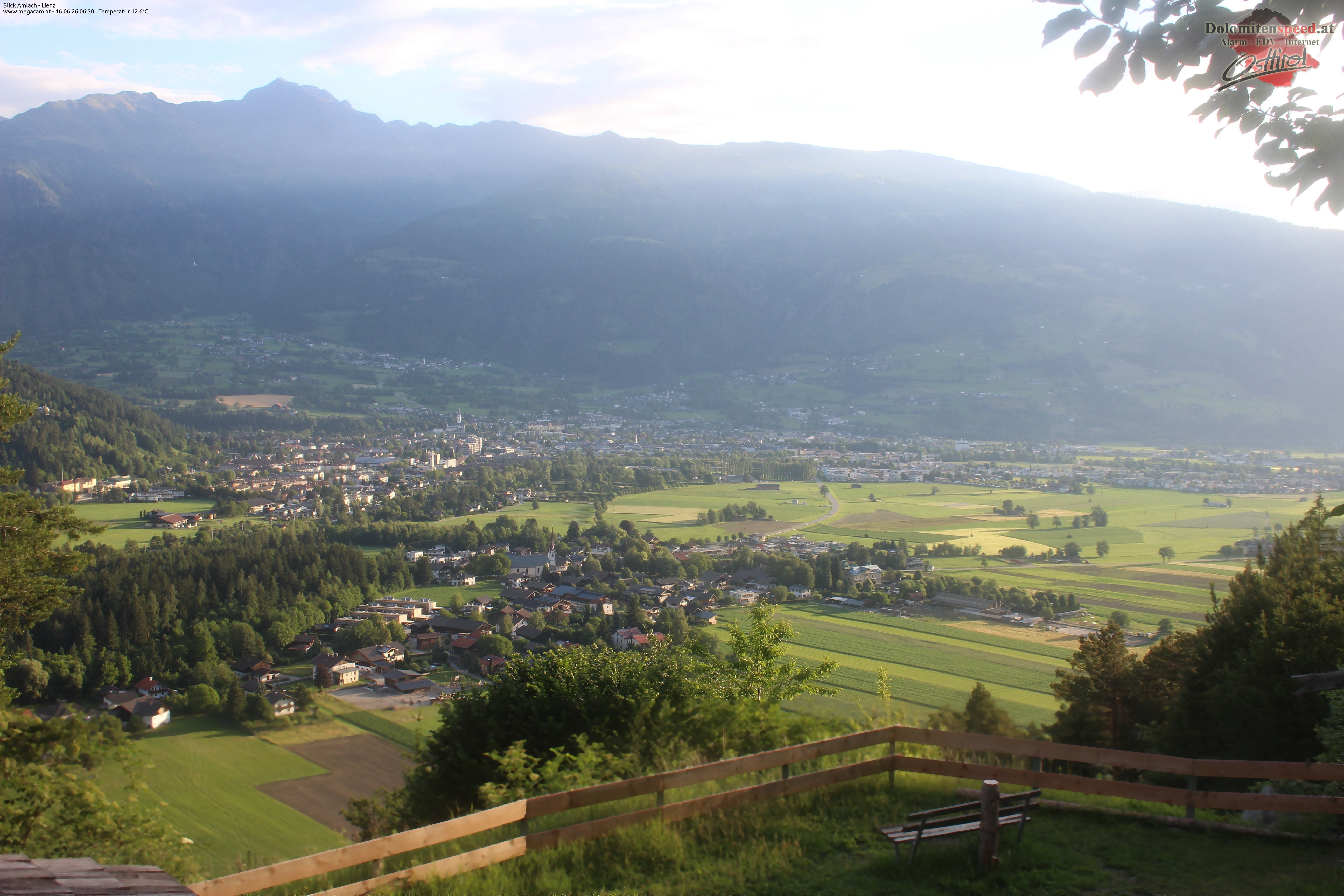 Archiv Foto Webcam Blick Amlach - Lienz - Osttirol