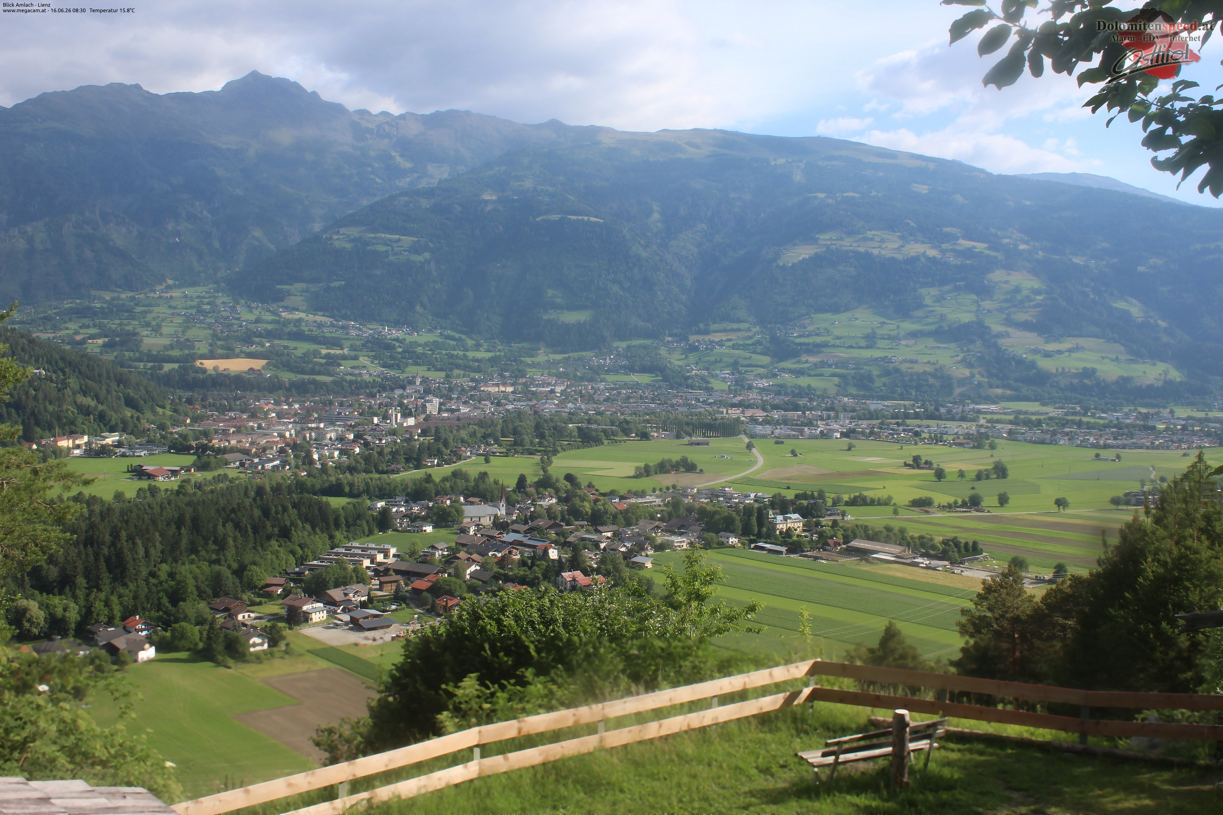 Archiv Foto Webcam Blick Amlach - Lienz - Osttirol