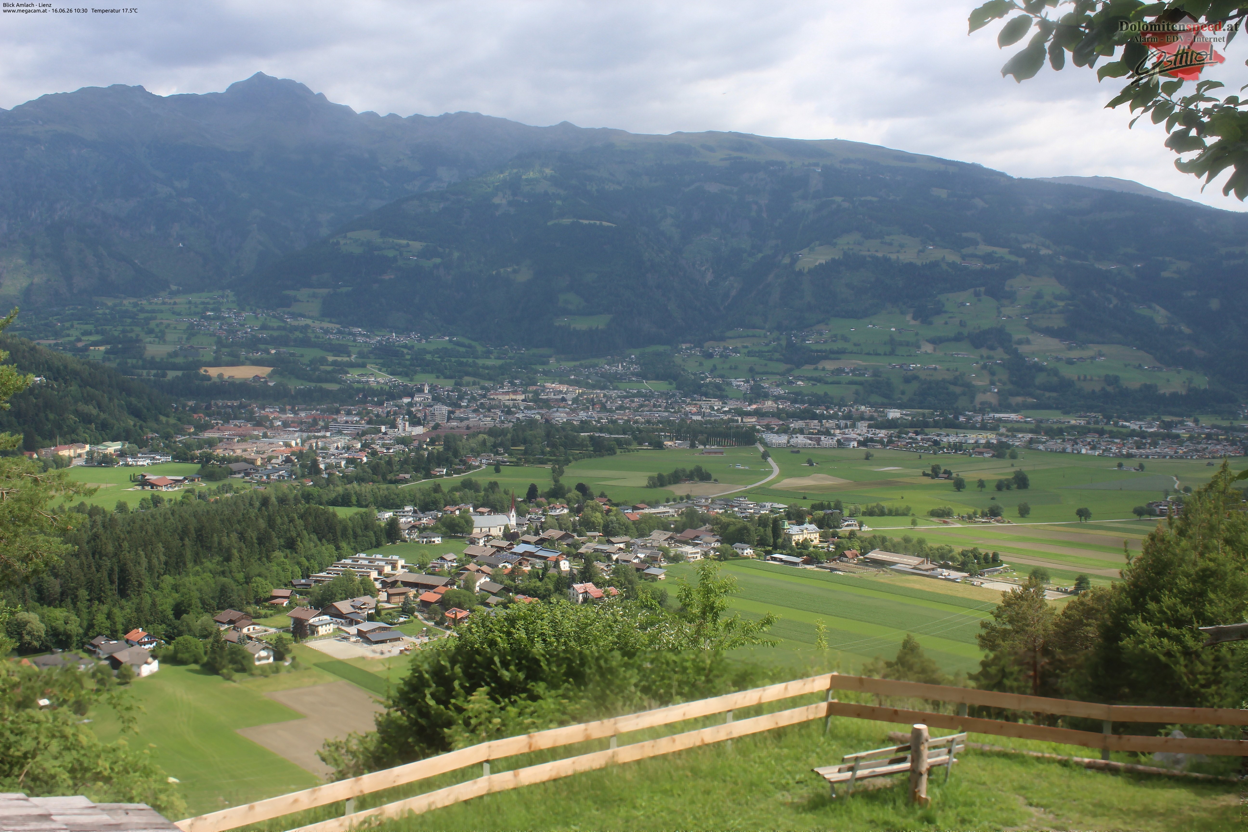 Archiv Foto Webcam Blick Amlach - Lienz - Osttirol