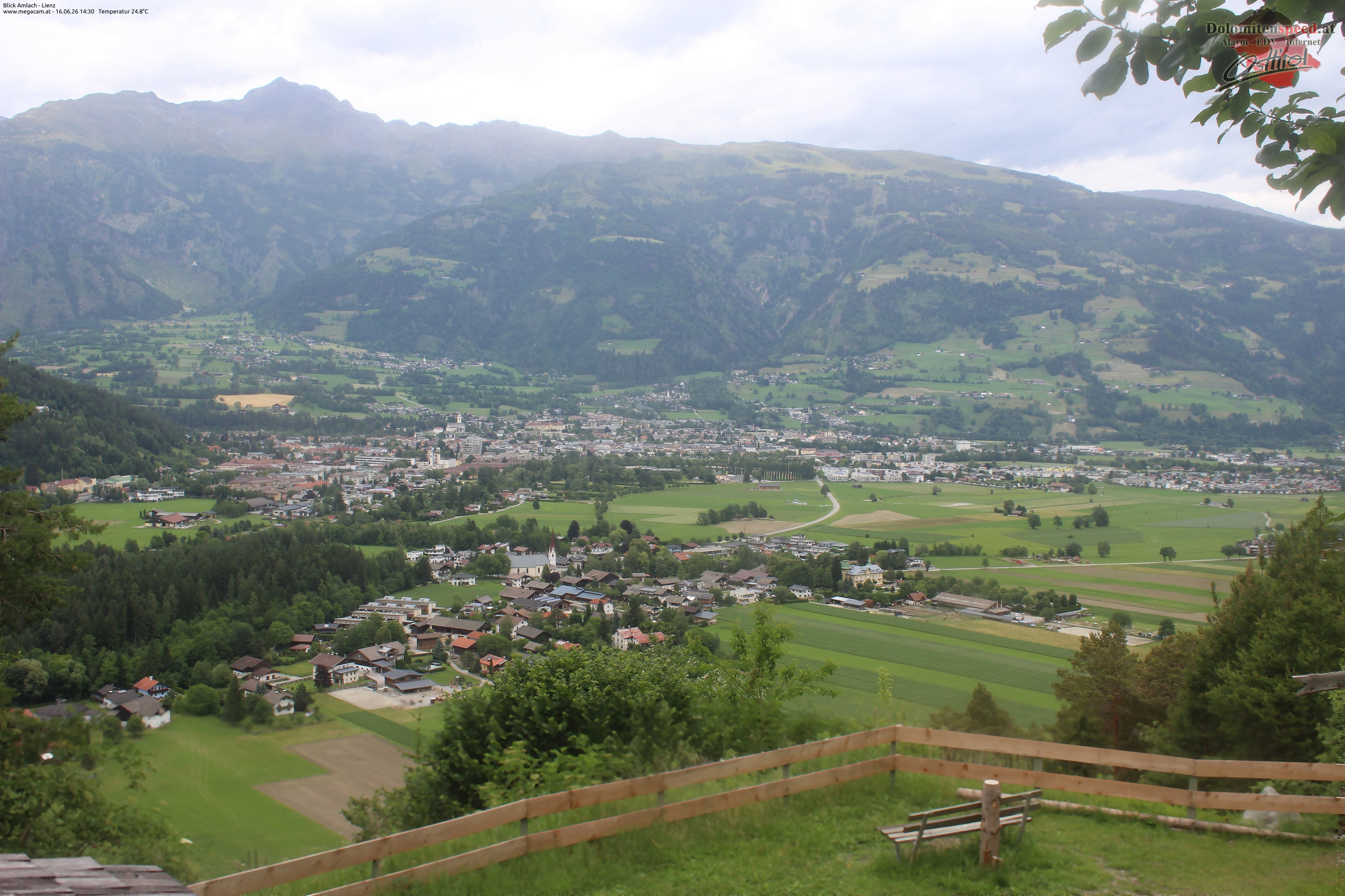 Archiv Foto Webcam Blick Amlach - Lienz - Osttirol