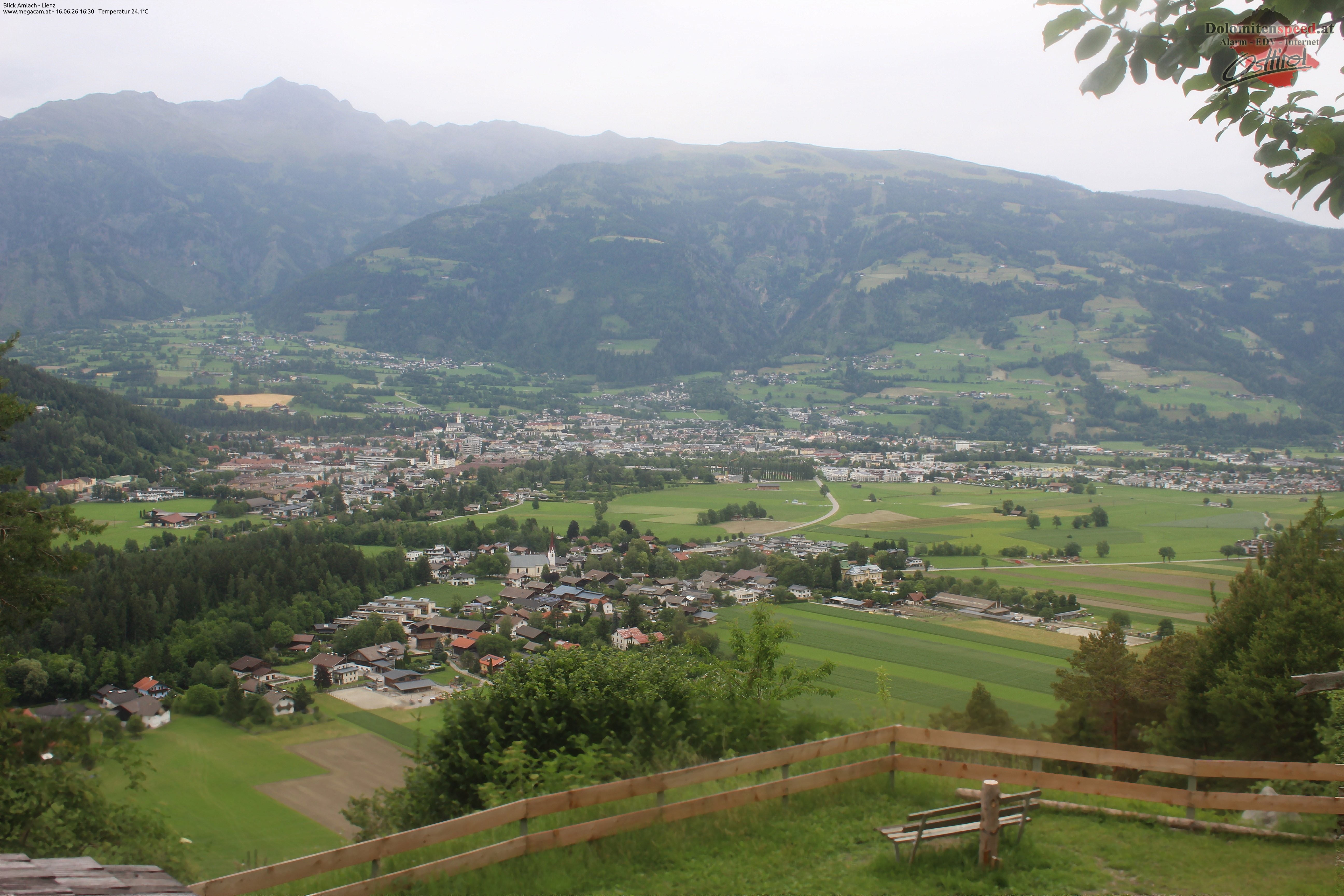 Archiv Foto Webcam Blick Amlach - Lienz - Osttirol