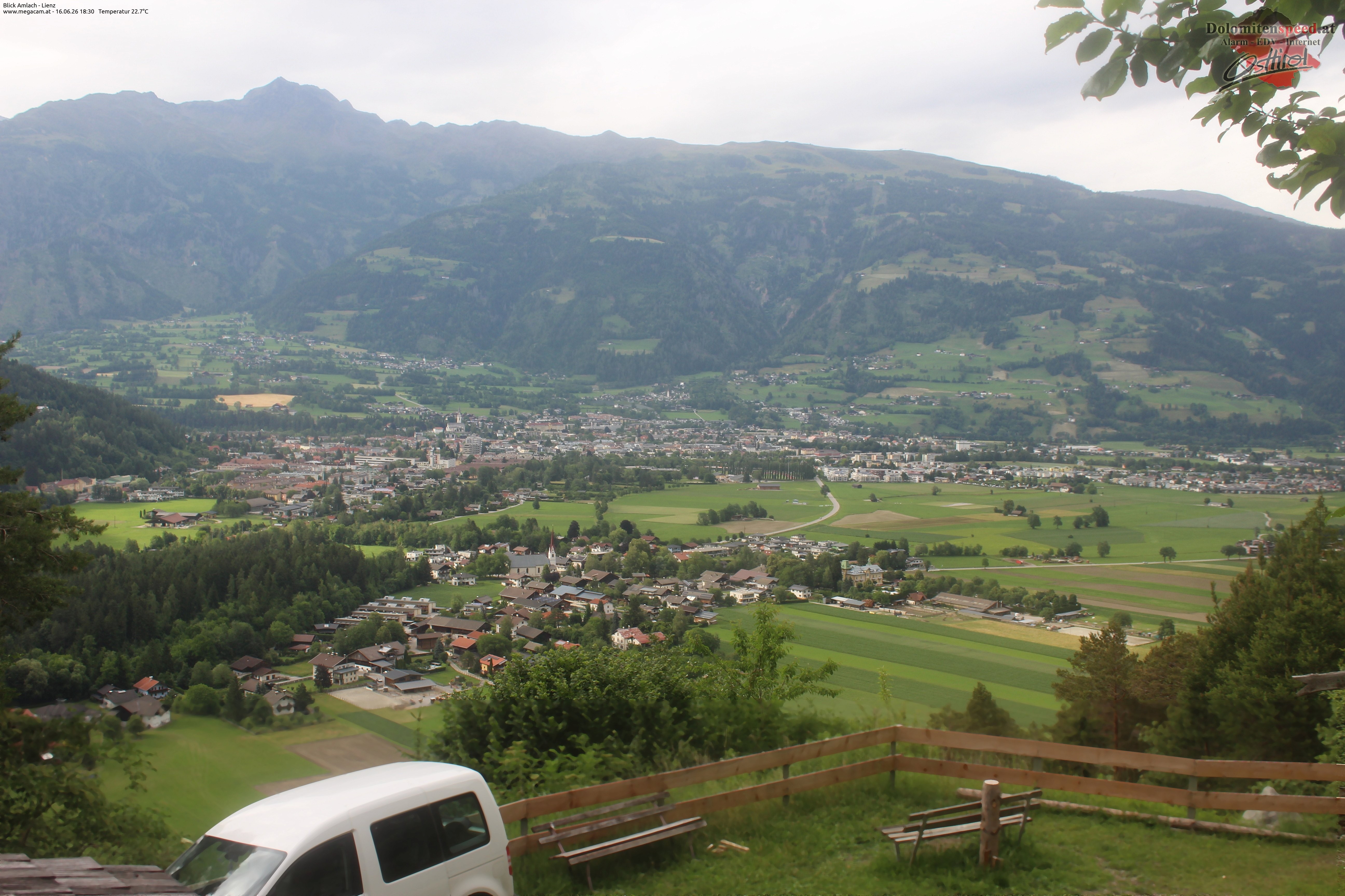 Archiv Foto Webcam Blick Amlach - Lienz - Osttirol