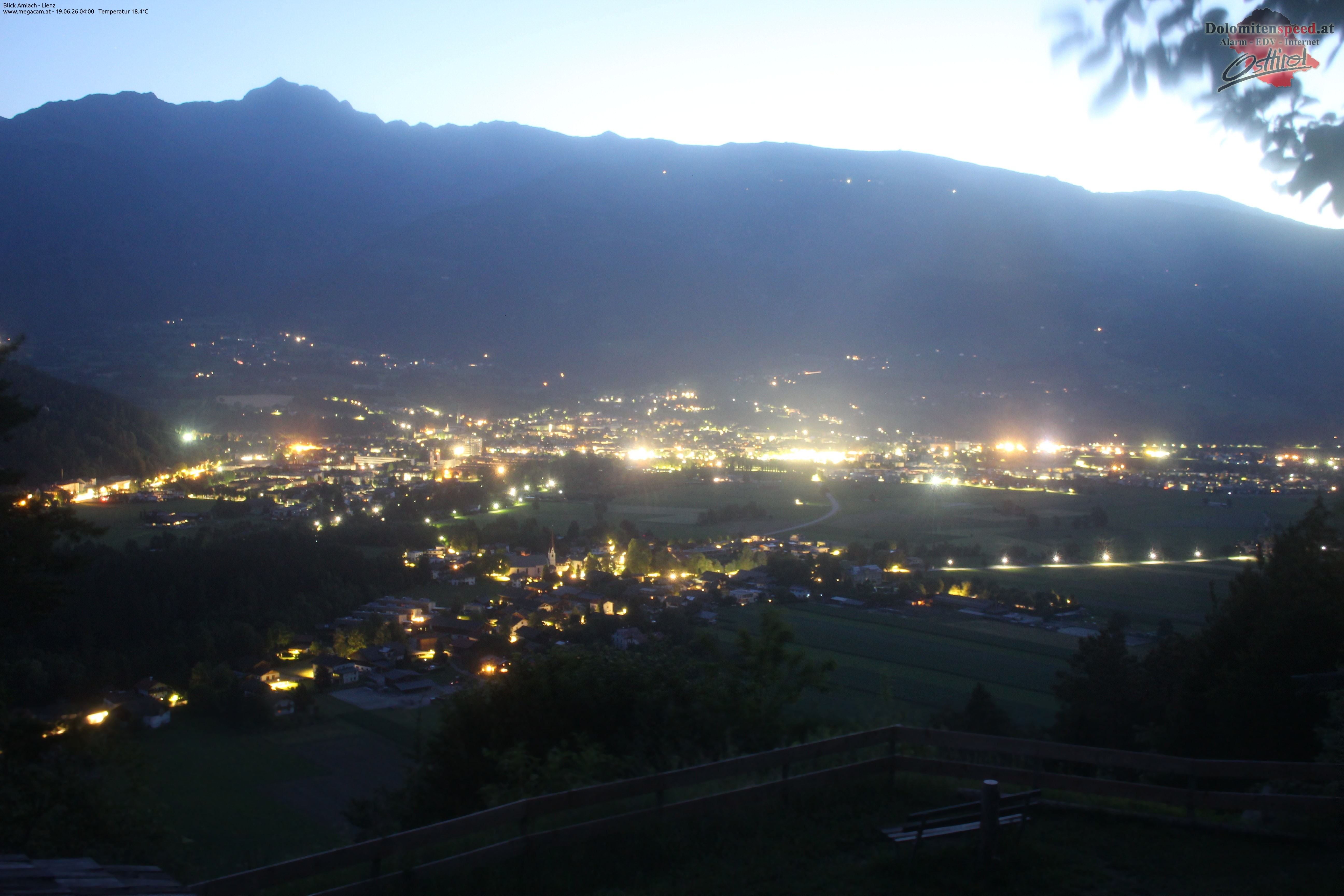 Archiv Foto Webcam Blick Amlach - Lienz - Osttirol