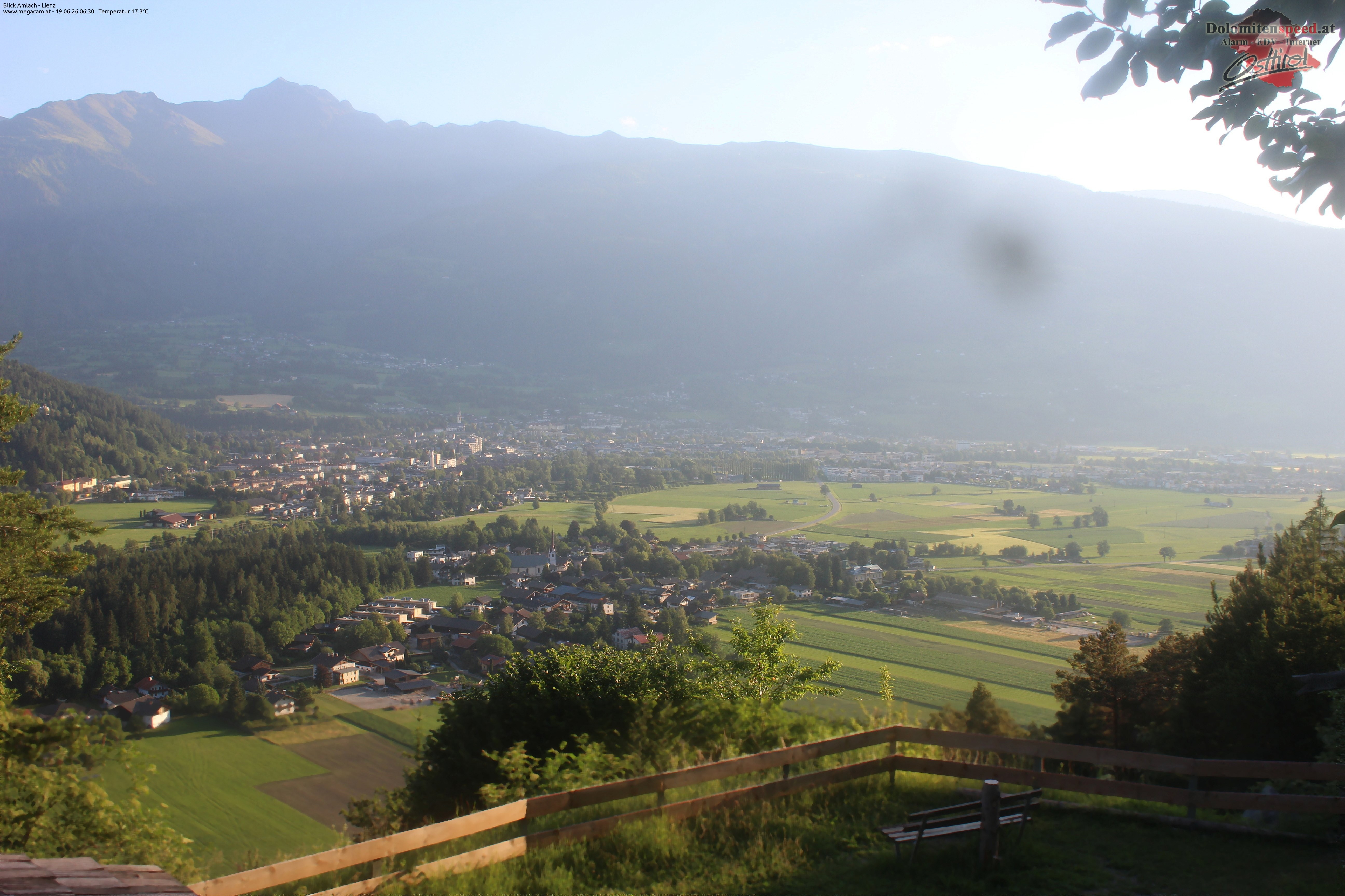 Archiv Foto Webcam Blick Amlach - Lienz - Osttirol