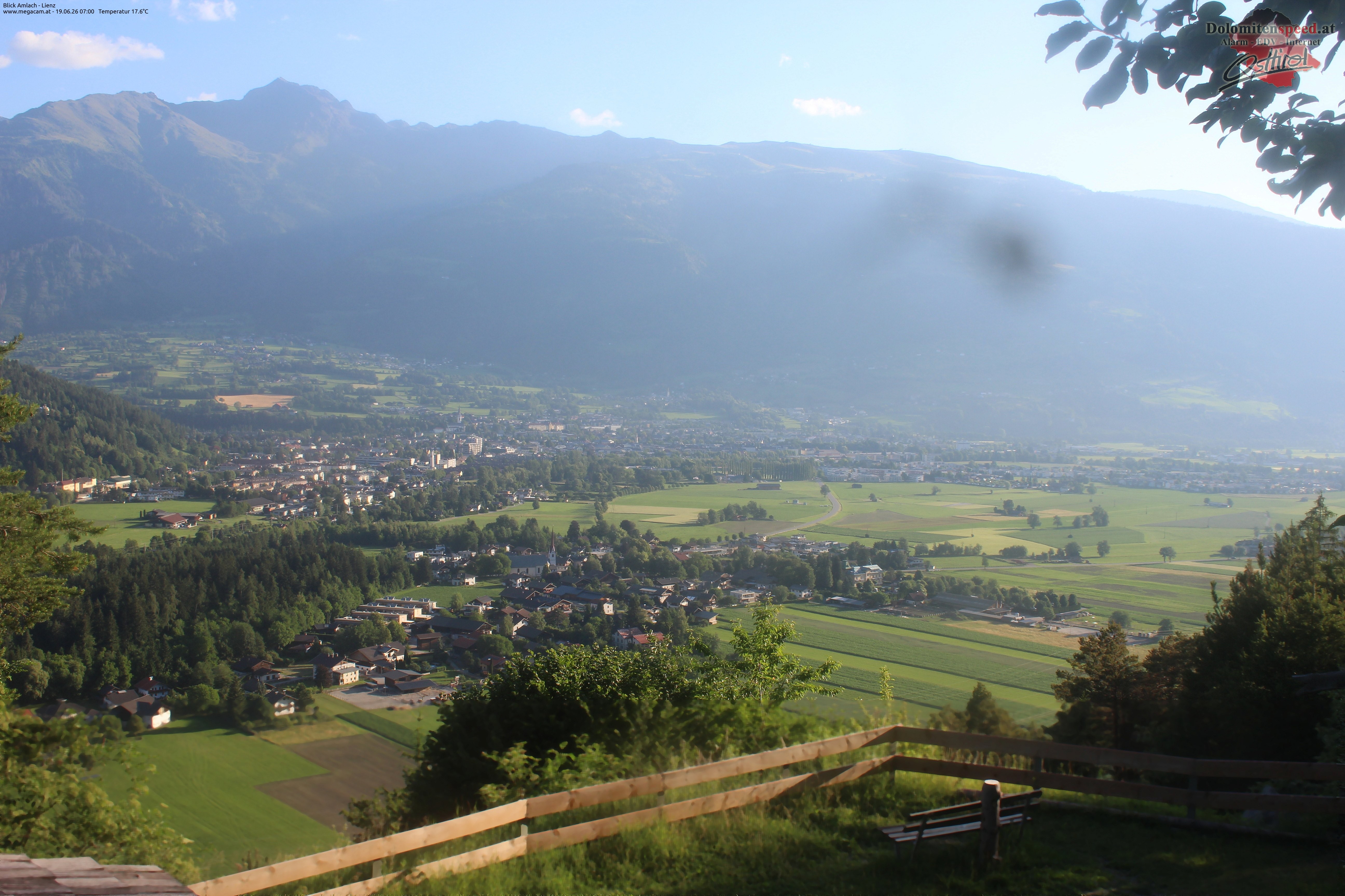 Archiv Foto Webcam Blick Amlach - Lienz - Osttirol