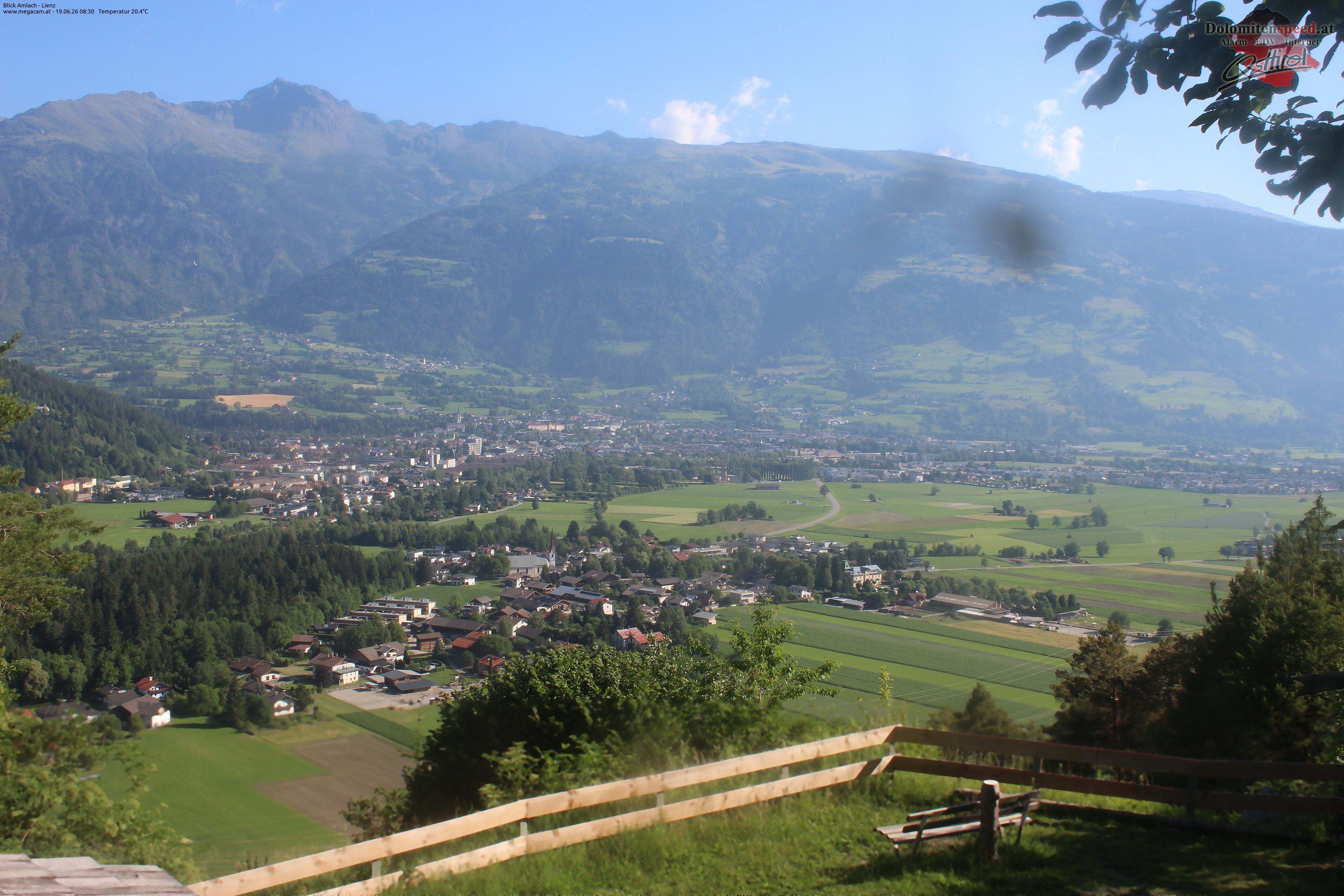 Archiv Foto Webcam Blick Amlach - Lienz - Osttirol