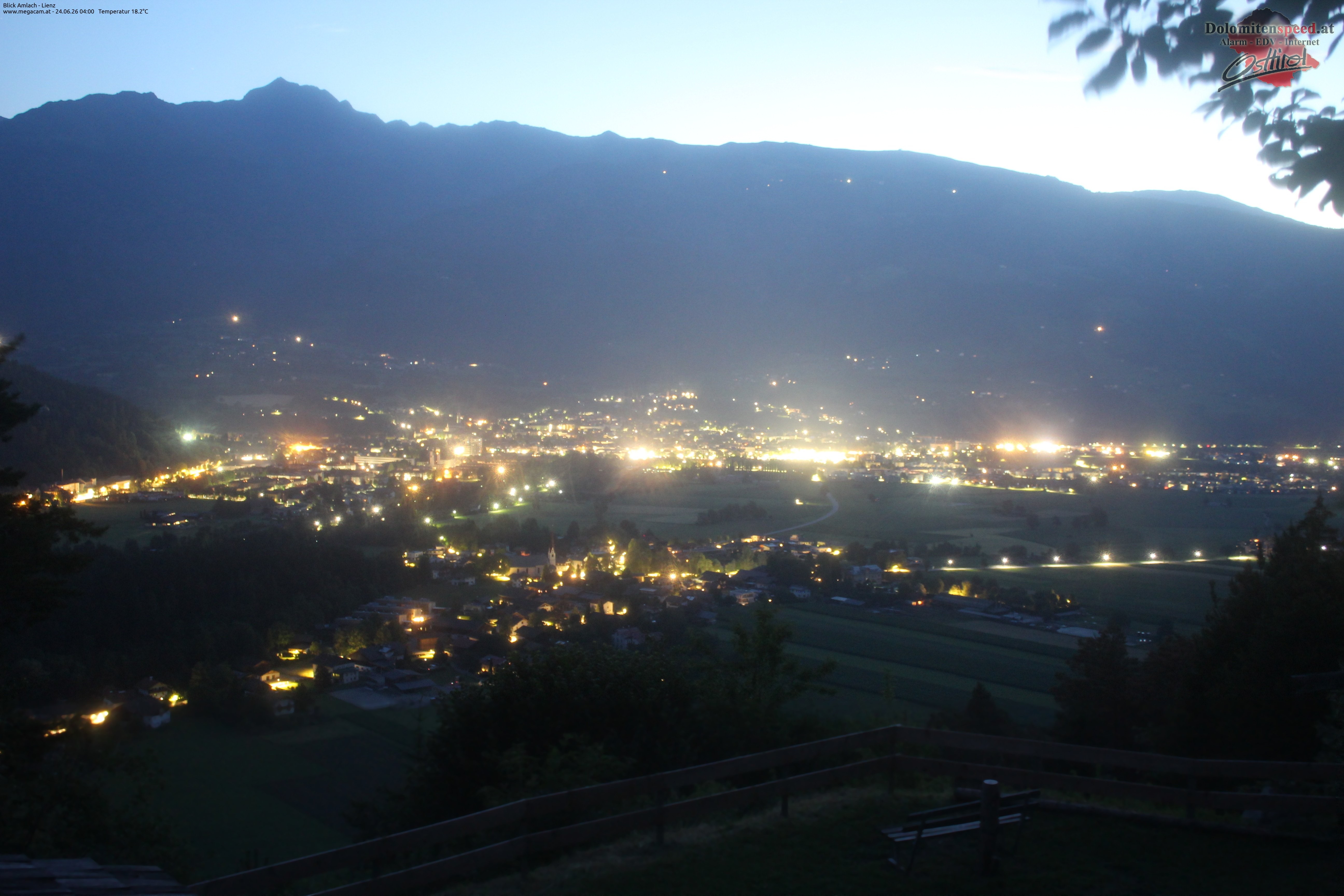 Archiv Foto Webcam Blick Amlach - Lienz - Osttirol