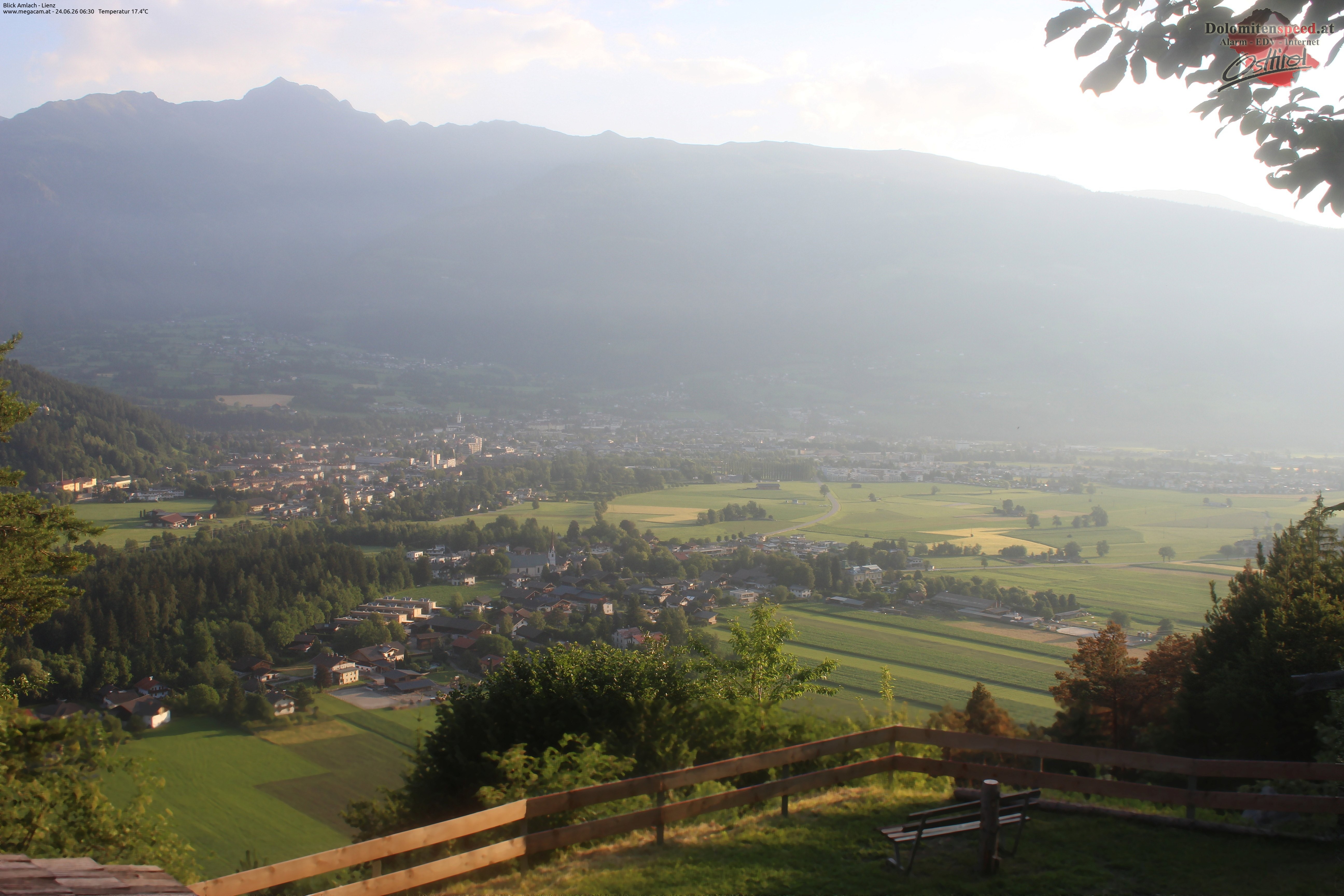 Archiv Foto Webcam Blick Amlach - Lienz - Osttirol