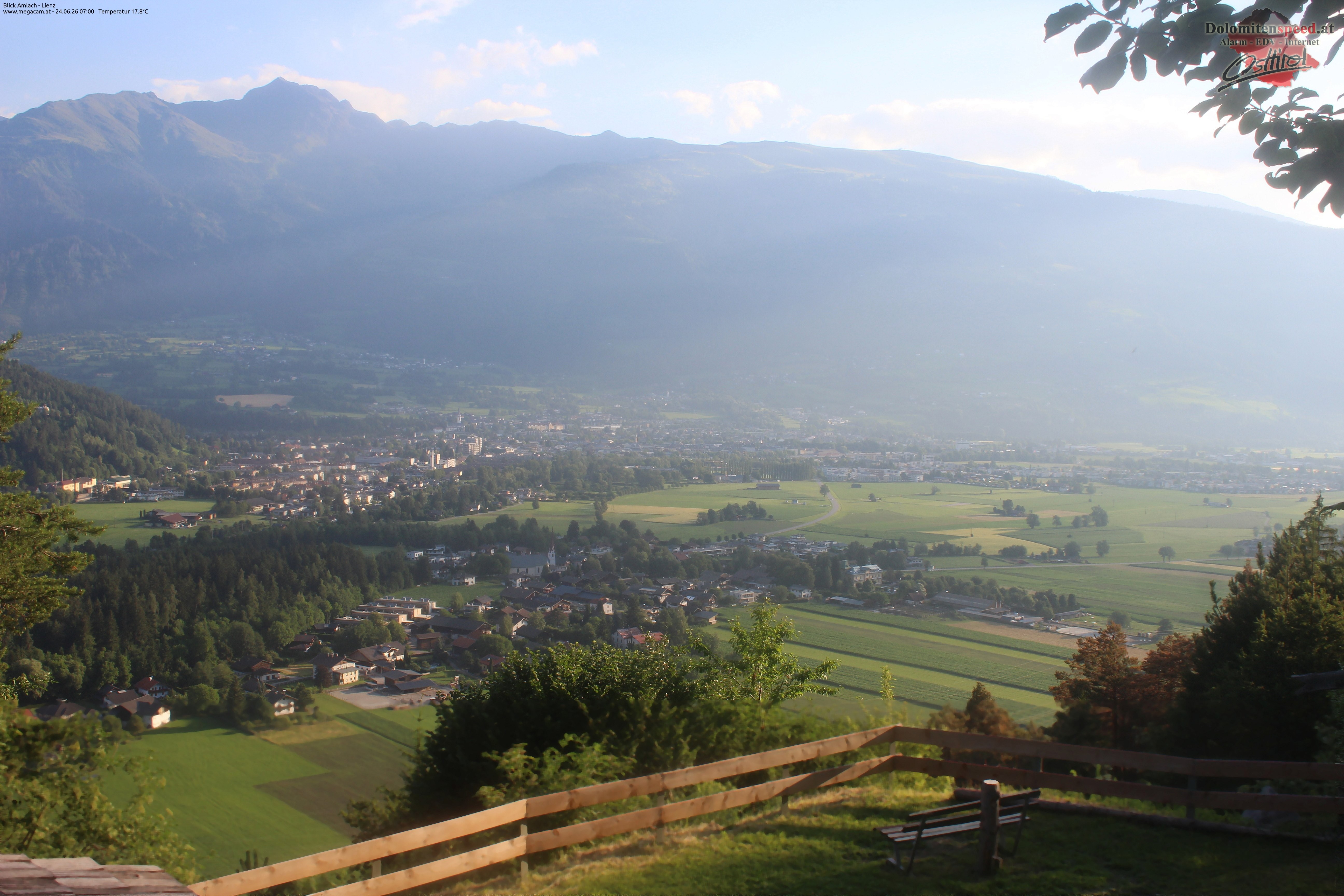 Archiv Foto Webcam Blick Amlach - Lienz - Osttirol
